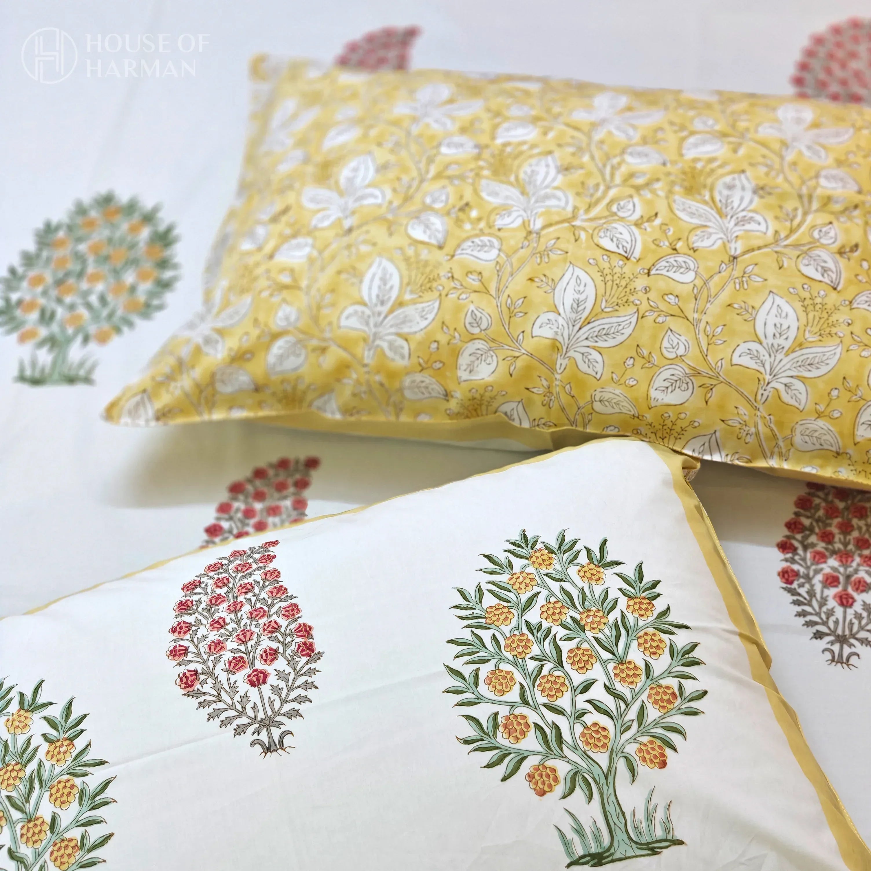 Spring Floral Canopy Bedsheet - HOUSE OF HARMAN