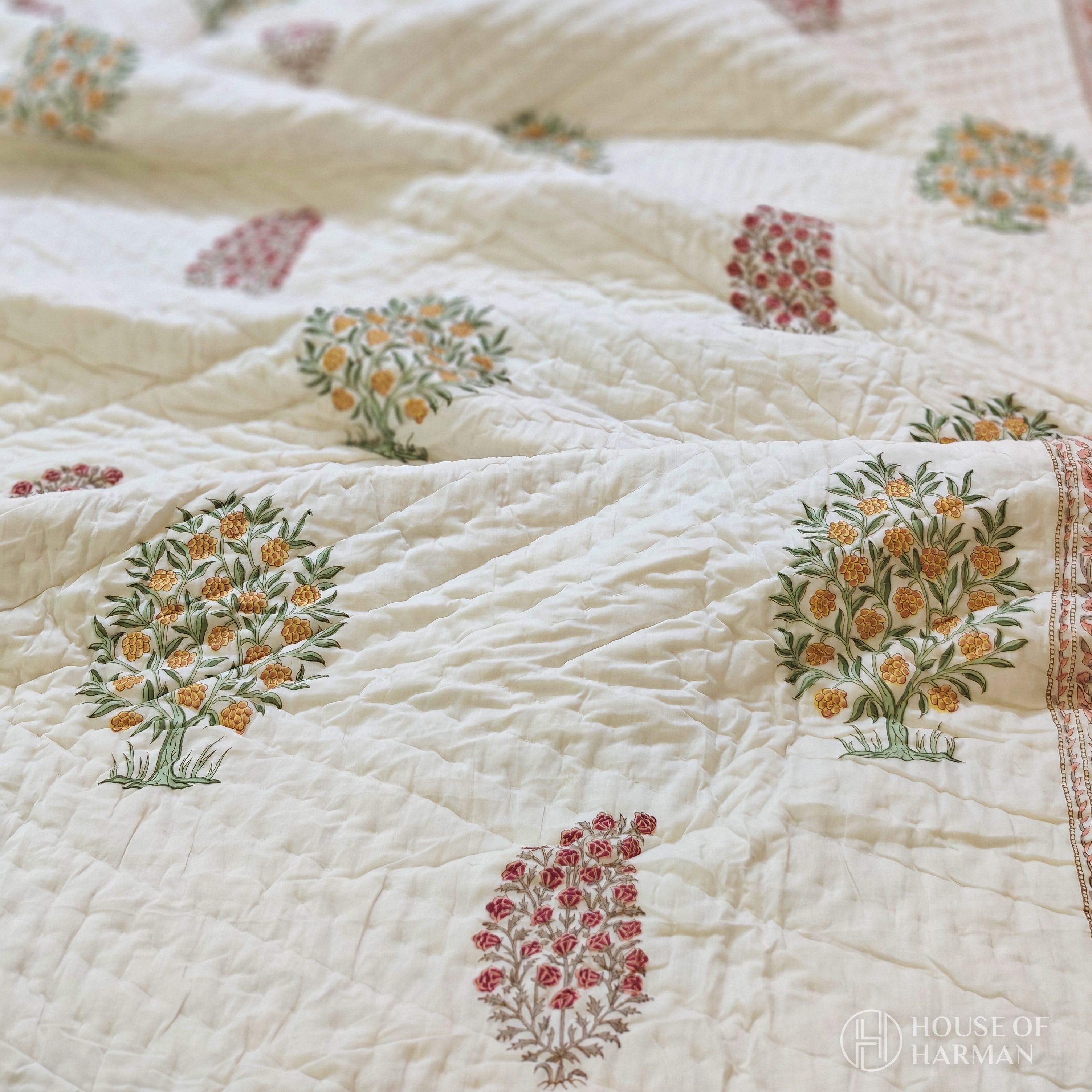 Spring Floral Canopy Quilt