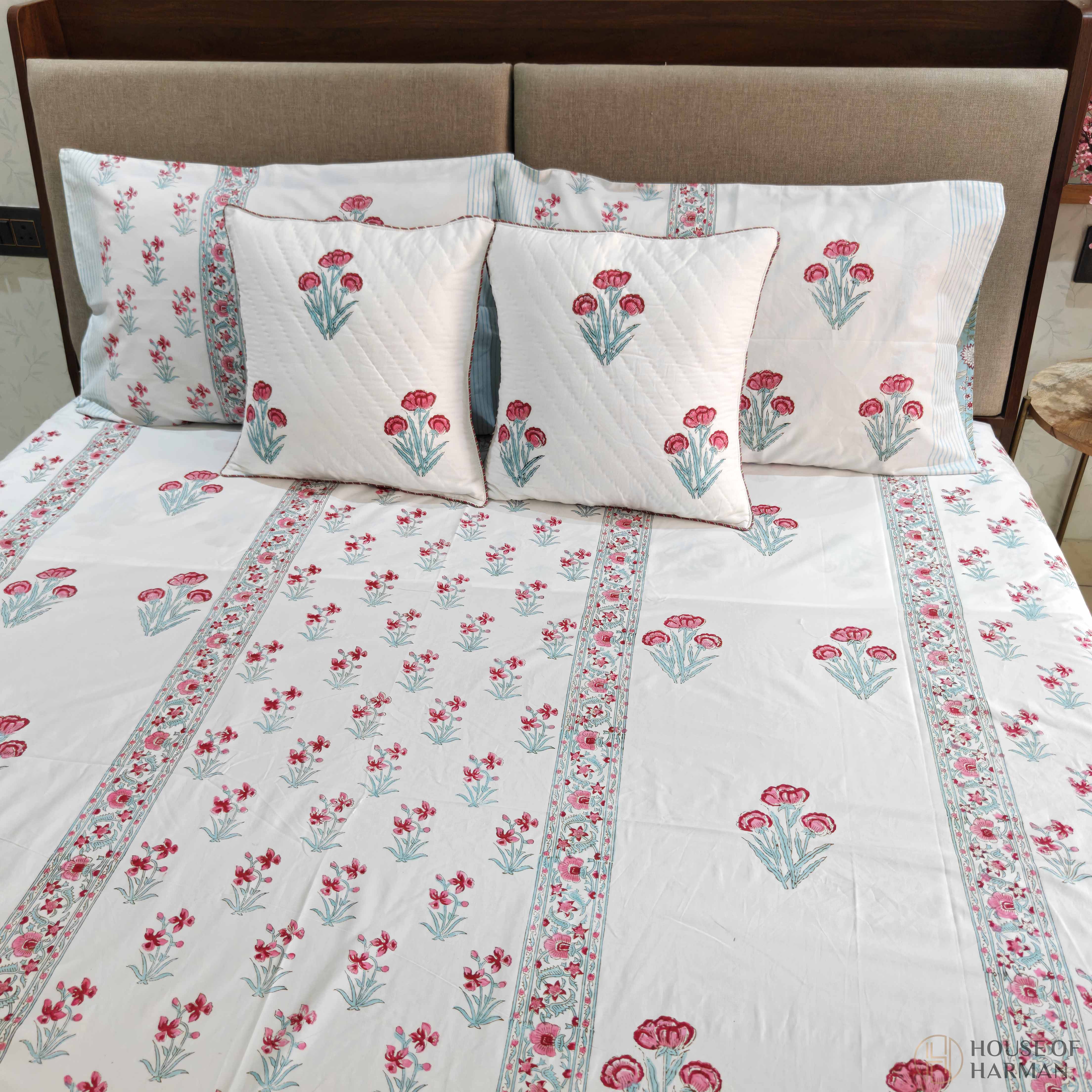 Pink Petal Dreams Bedsheet