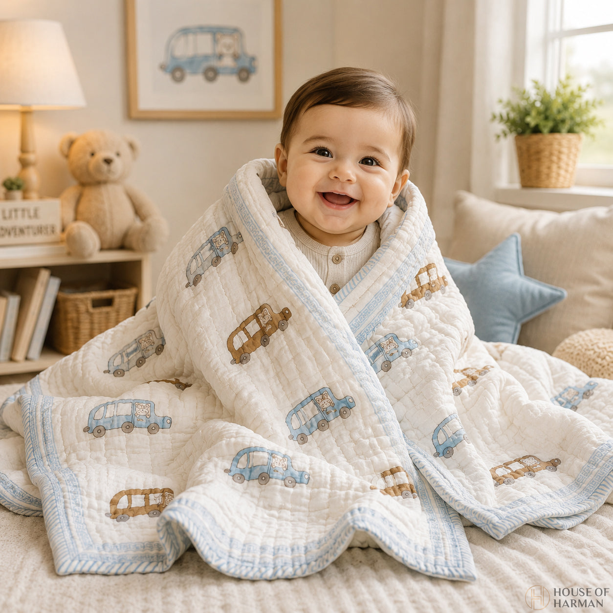 Tiny Traveler Drive Baby Quilt