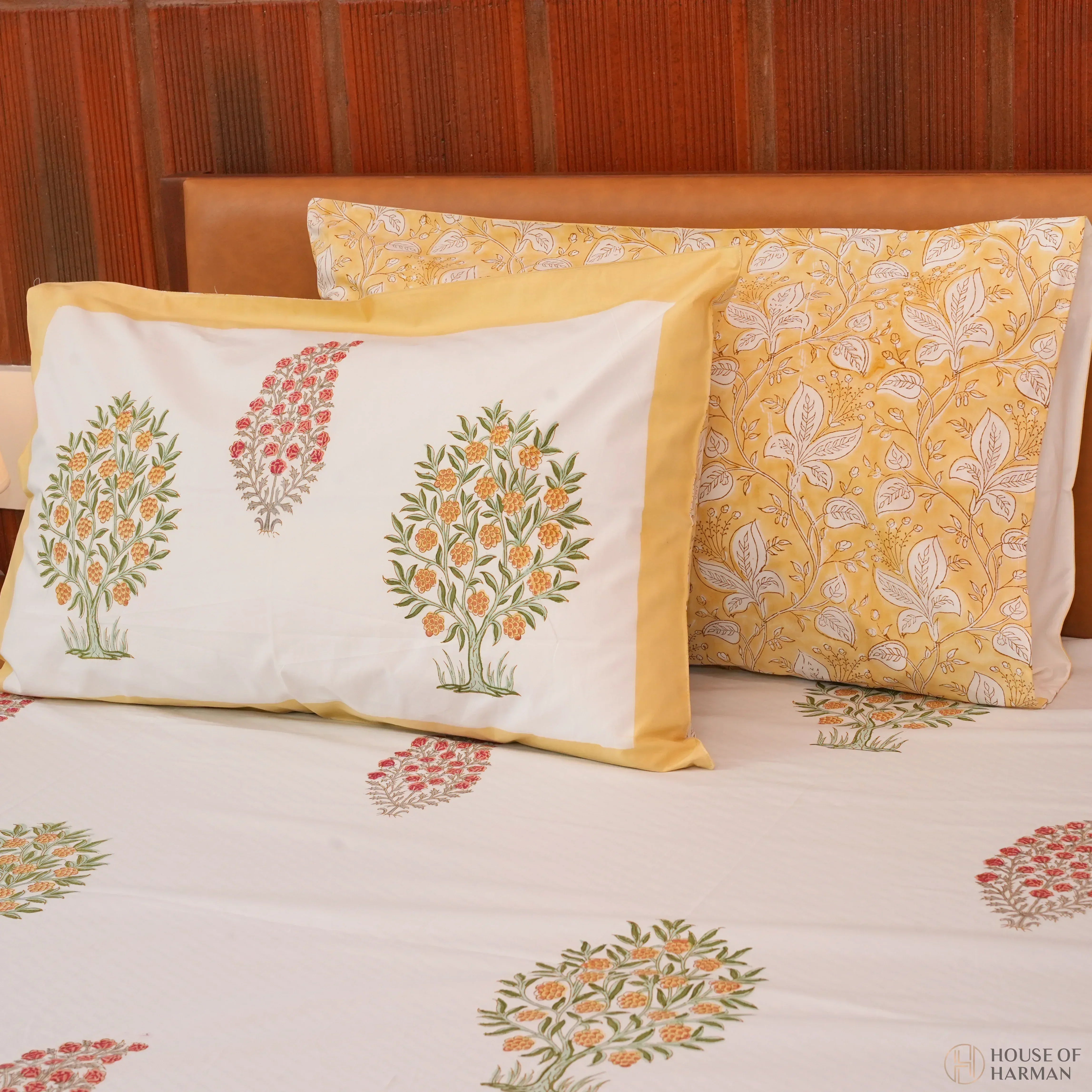 Spring Floral Canopy Bedsheet - HOUSE OF HARMAN