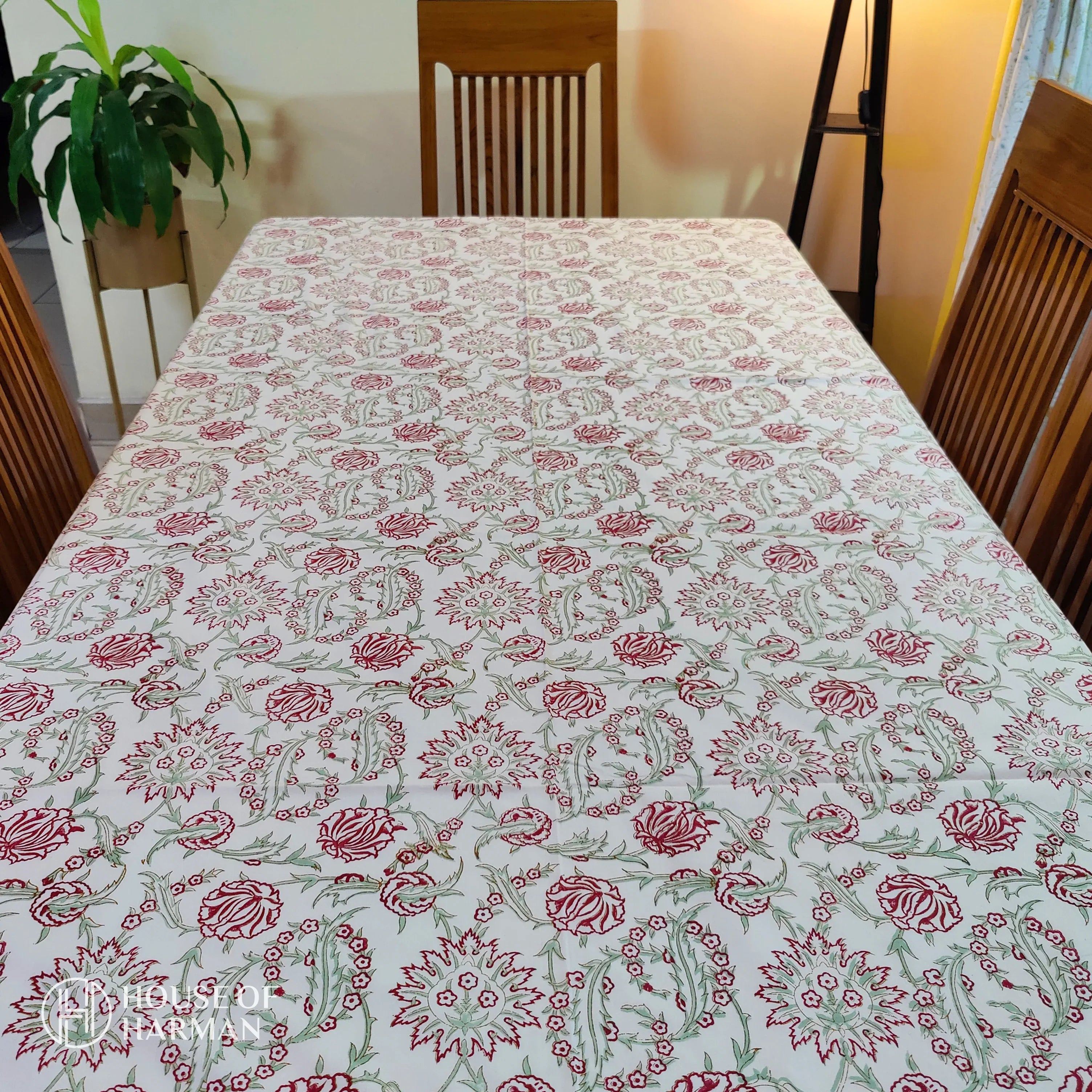 Spring Bloom Delight Table Cover (With Cotton Napkins) - HOUSE OF HARMAN
