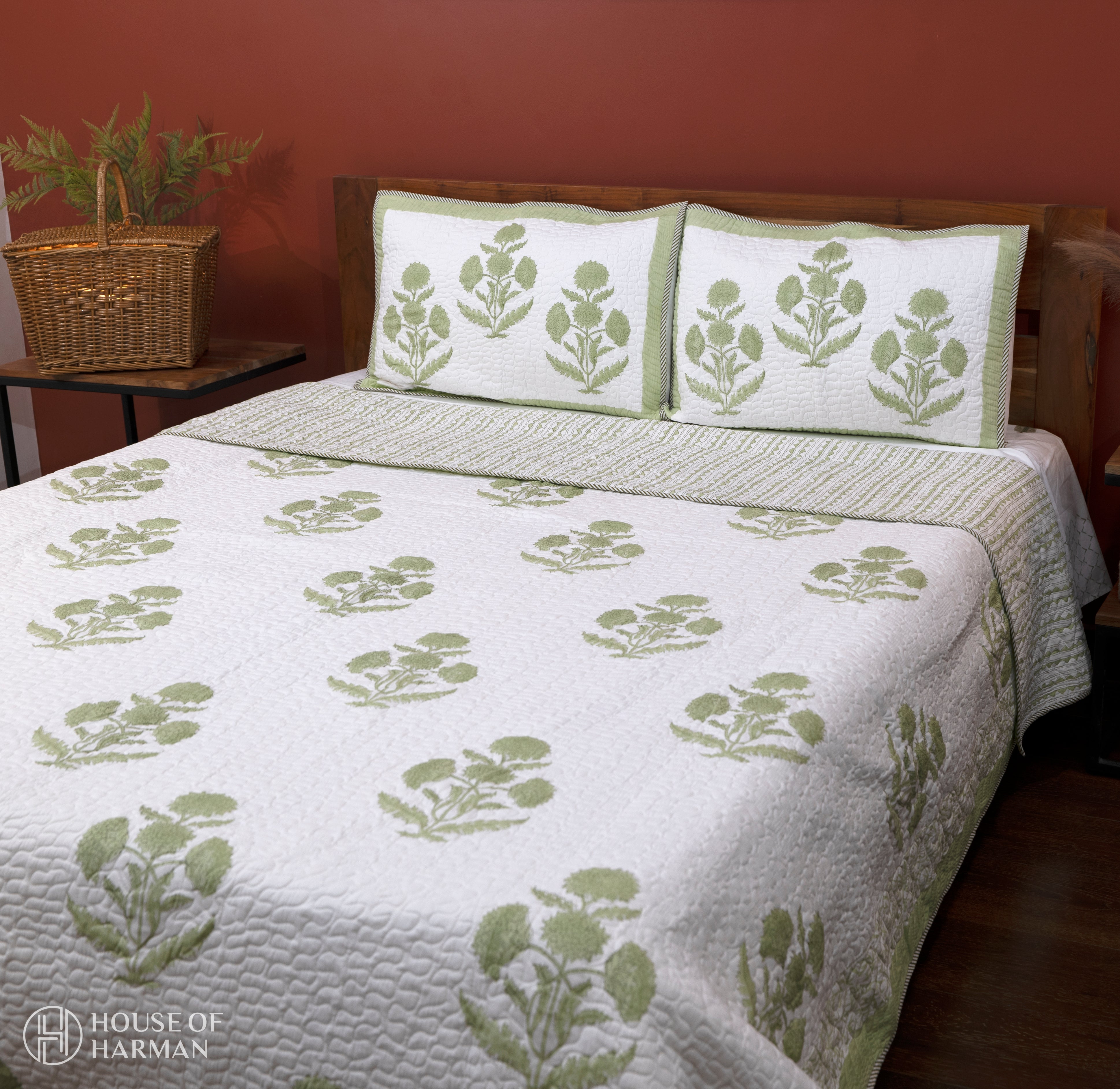 Emerald Wildpoppy Dreams Bedcover