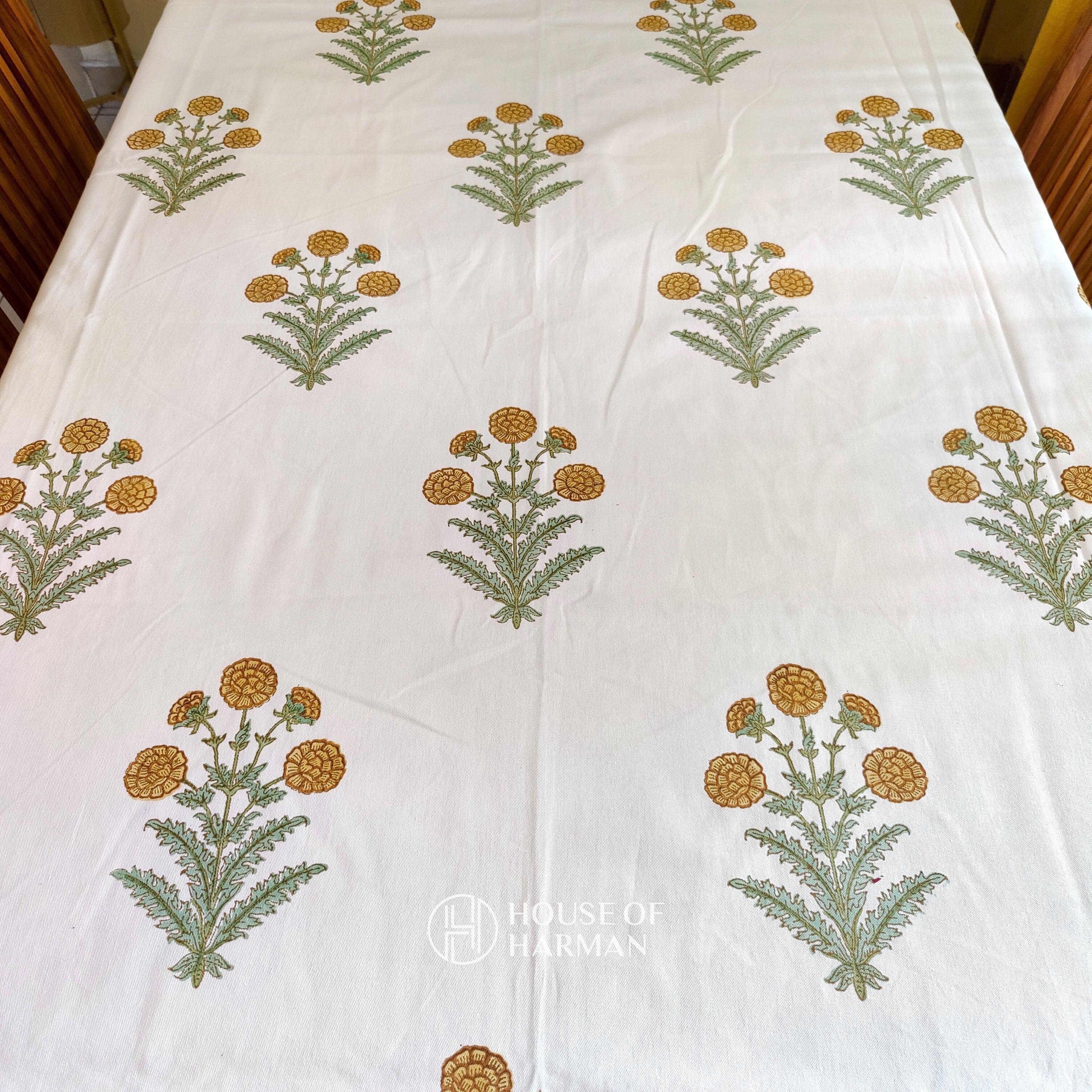 Verdant Bloom Table Cover - HOUSE OF HARMAN