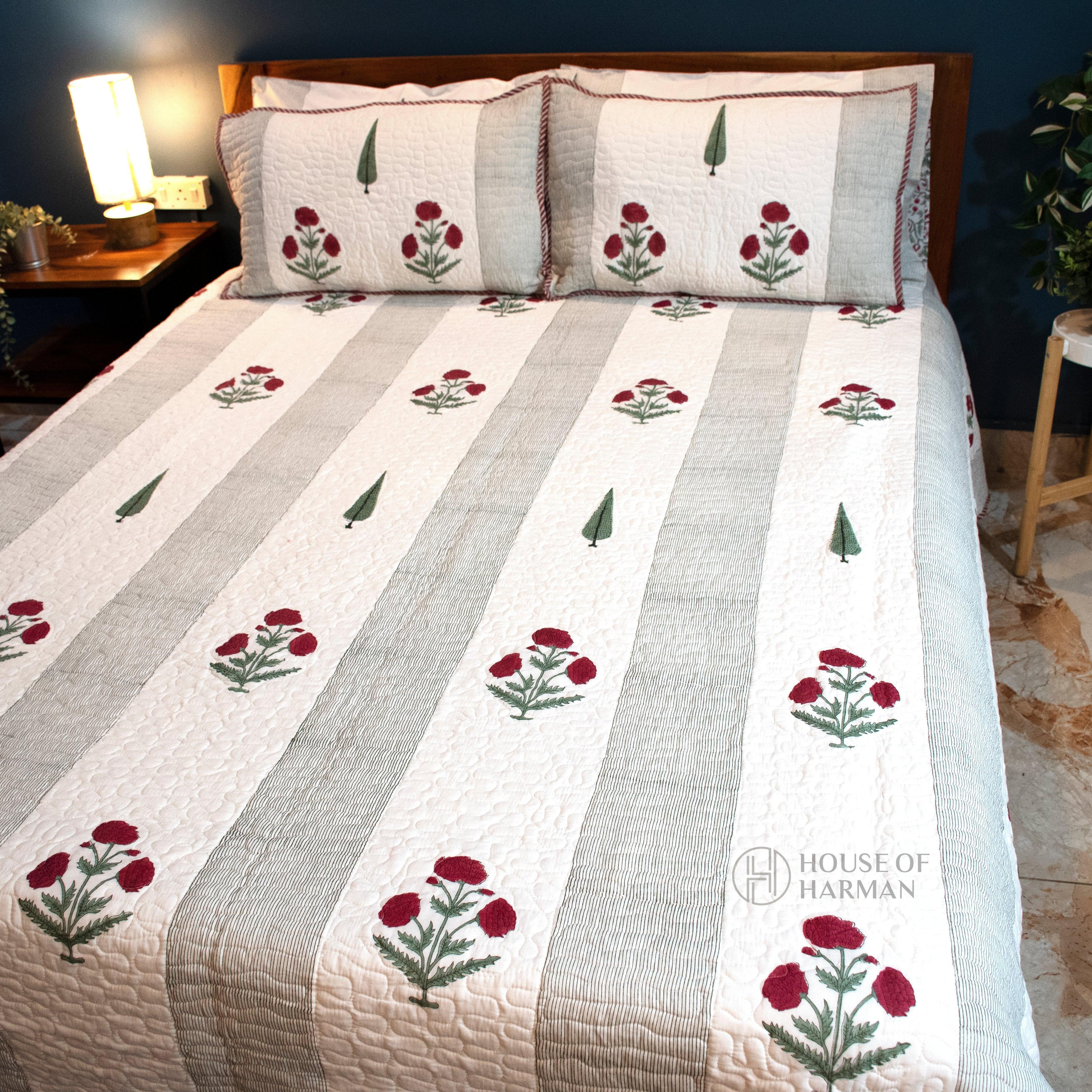 Flora Vista Elegance Bedcover - HOUSE OF HARMAN