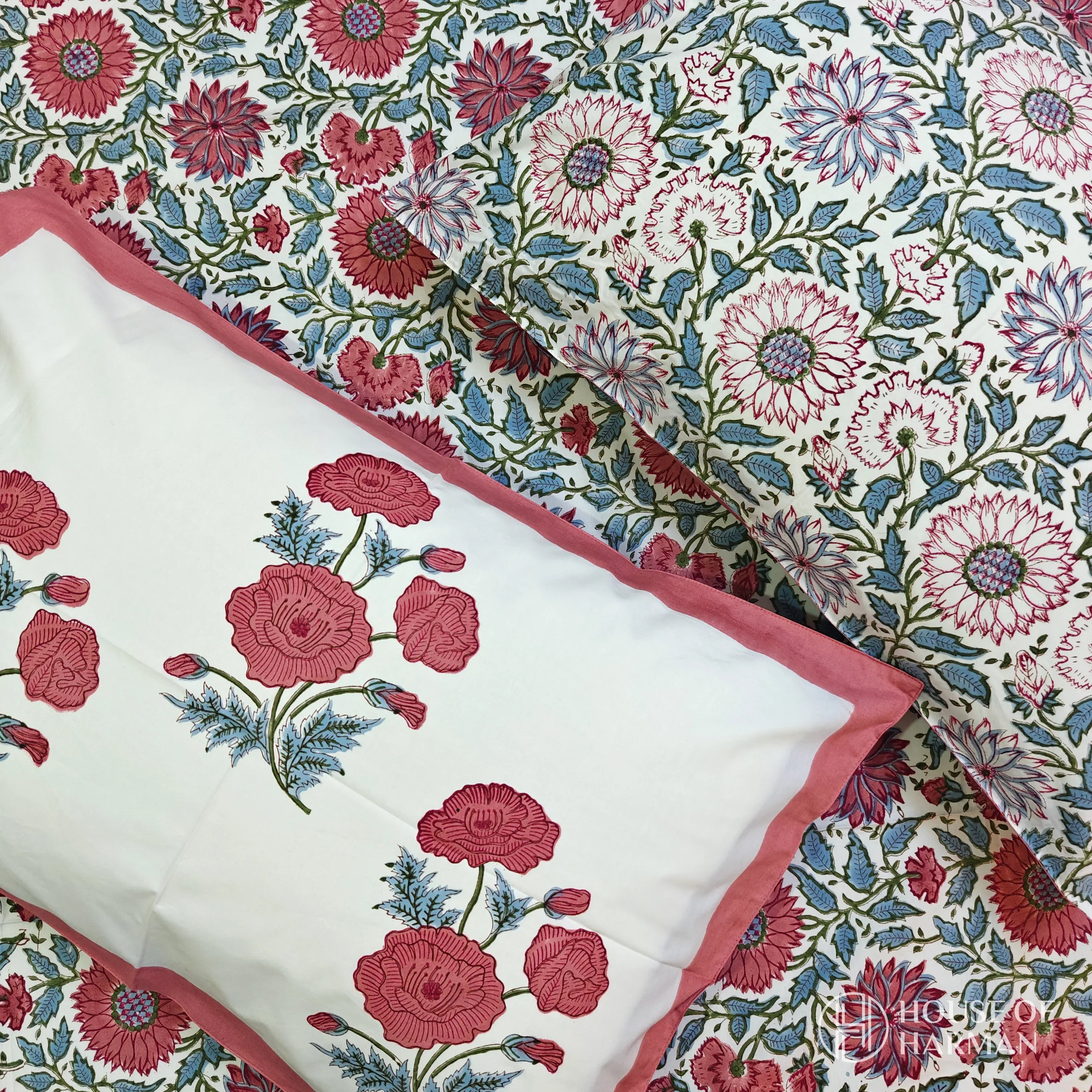 Vintage Rosewood Delight Bedsheet - HOUSE OF HARMAN