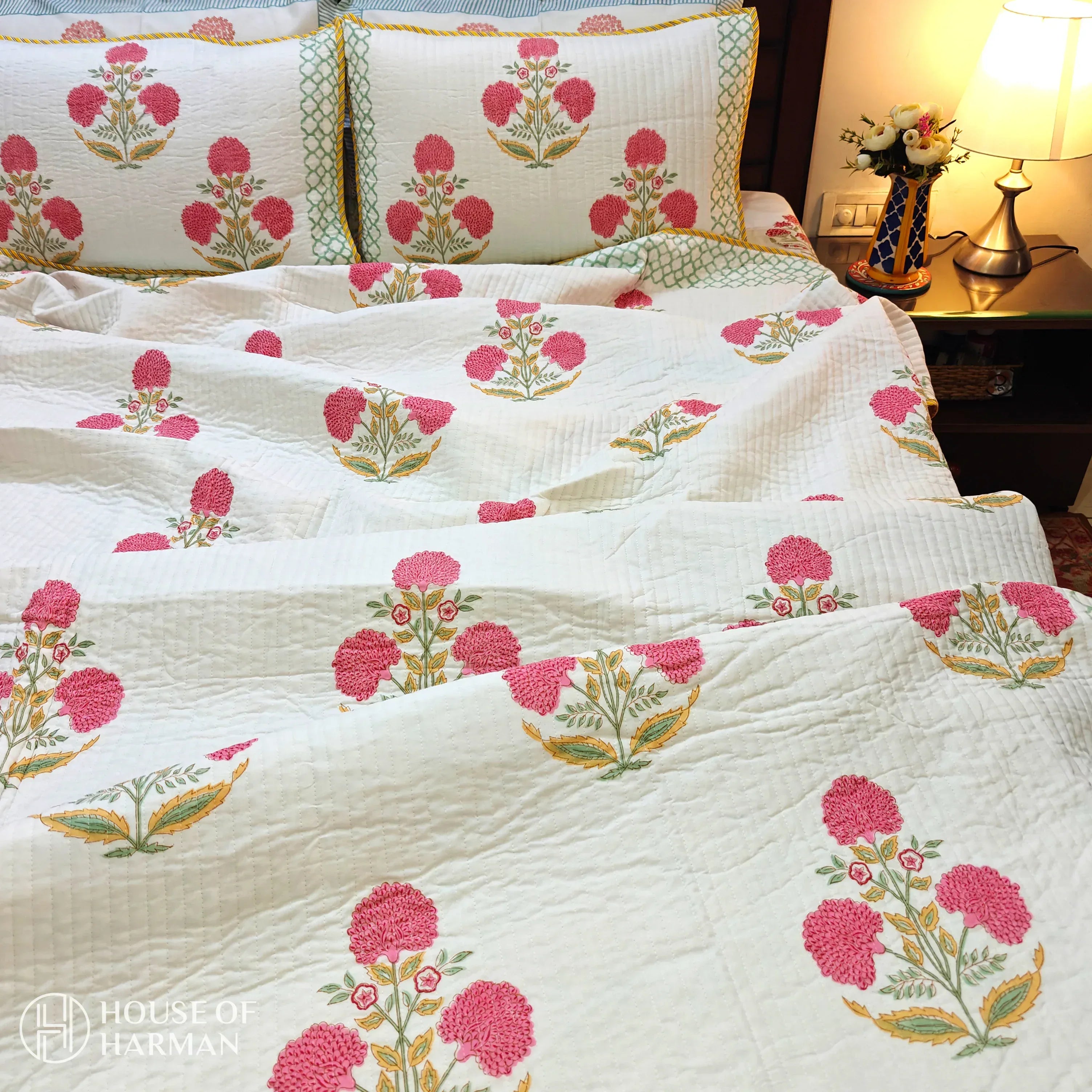 Amber Bloom Haven Bedcover - HOUSE OF HARMAN