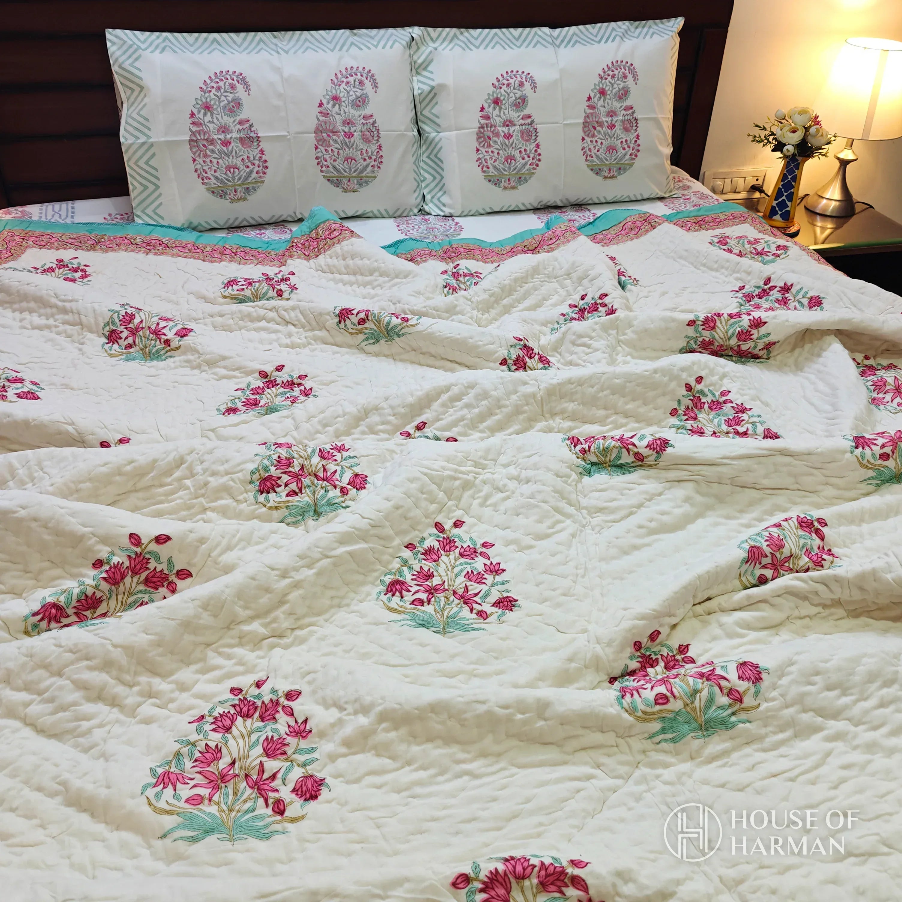 Carnation Garden Bliss Quilt - HOUSE OF HARMAN