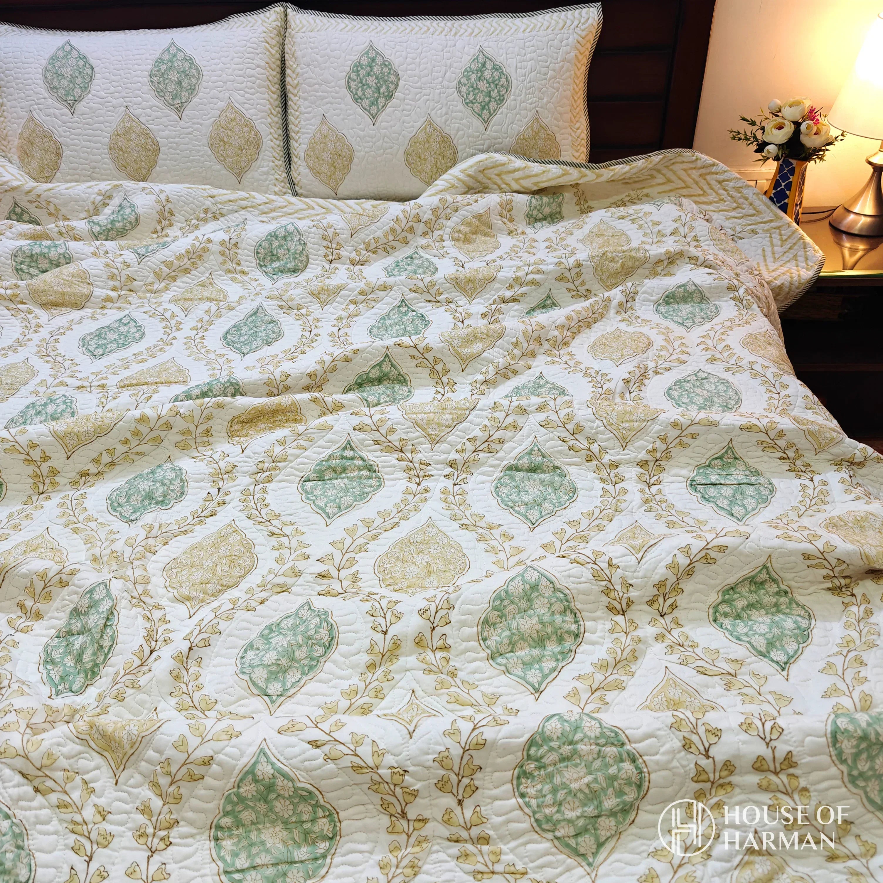 Golden Ivy Dream Bedcover - HOUSE OF HARMAN