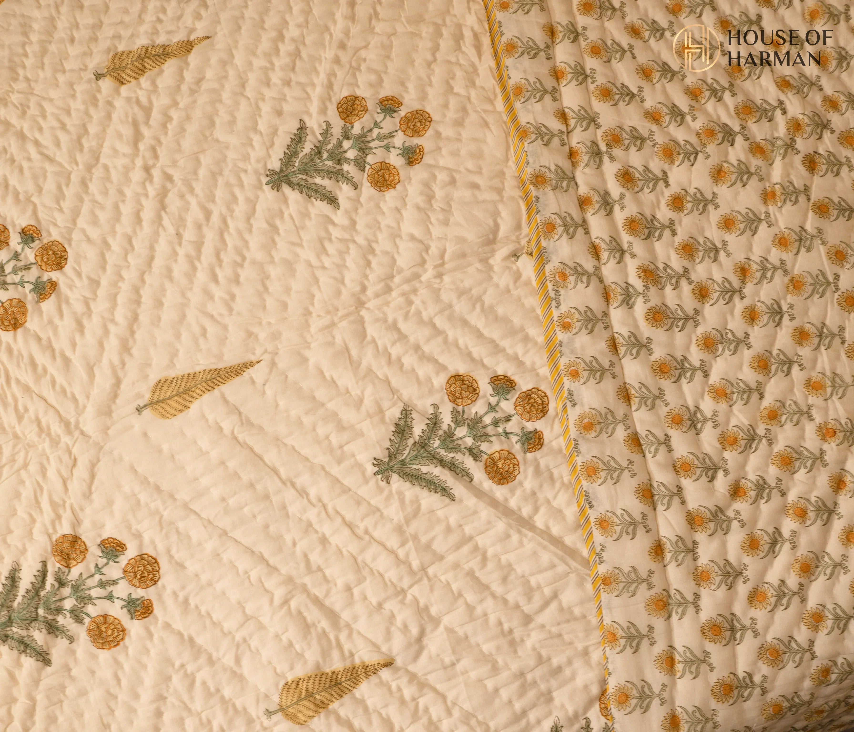 Amber Fern Garden Quilt - HOUSE OF HARMAN