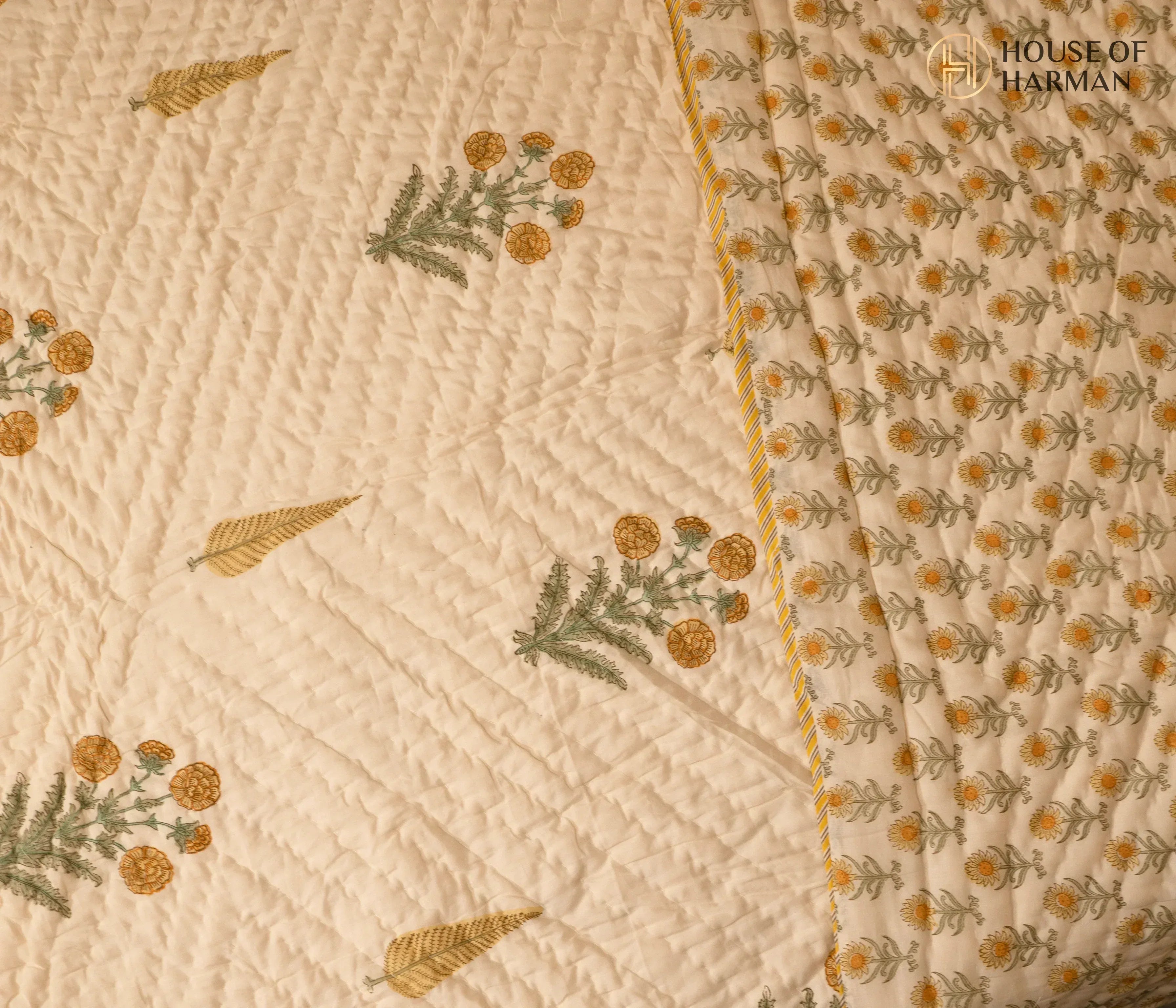 Amber Fern Garden Quilt - HOUSE OF HARMAN