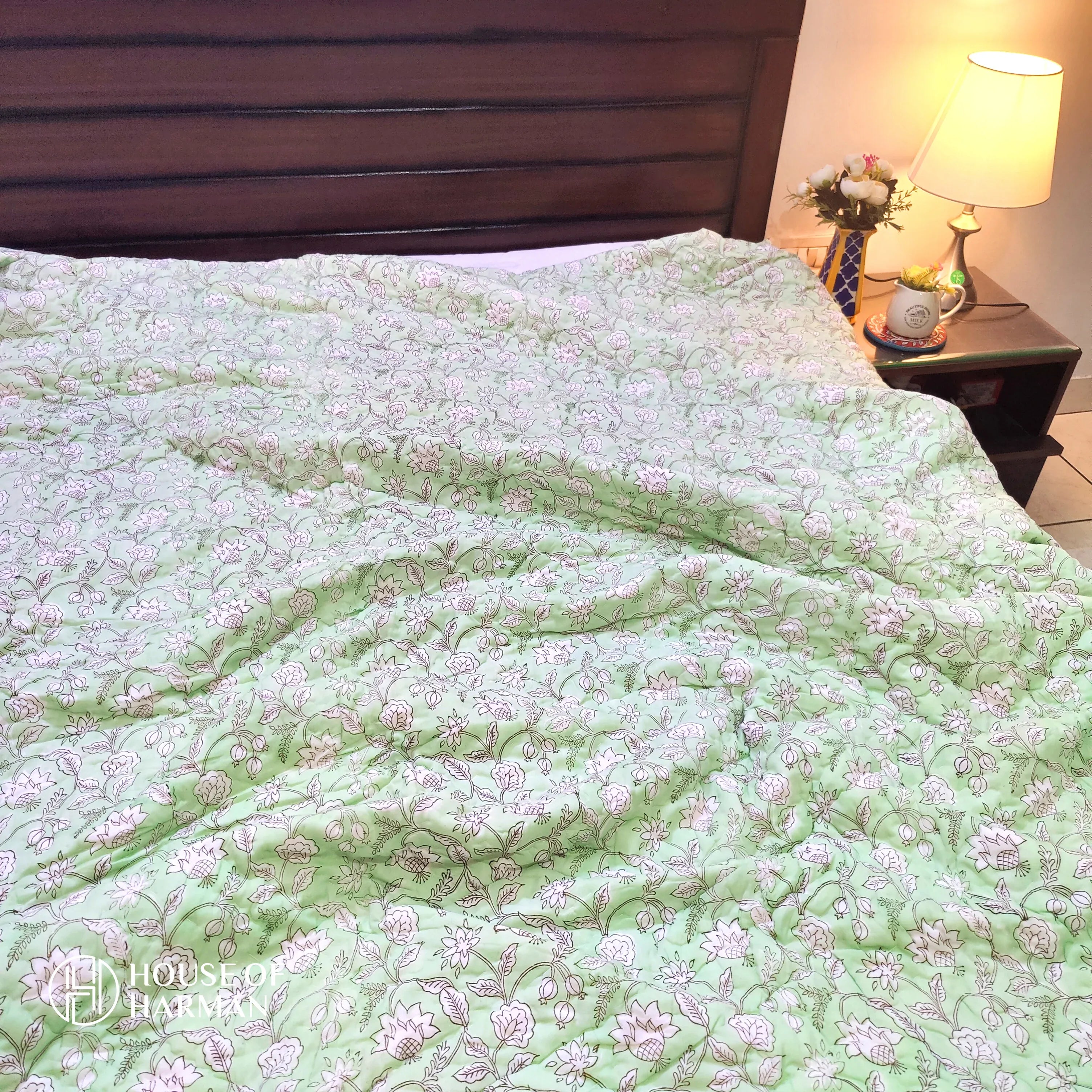 Spring Lime Quilt - HOUSE OF HARMAN