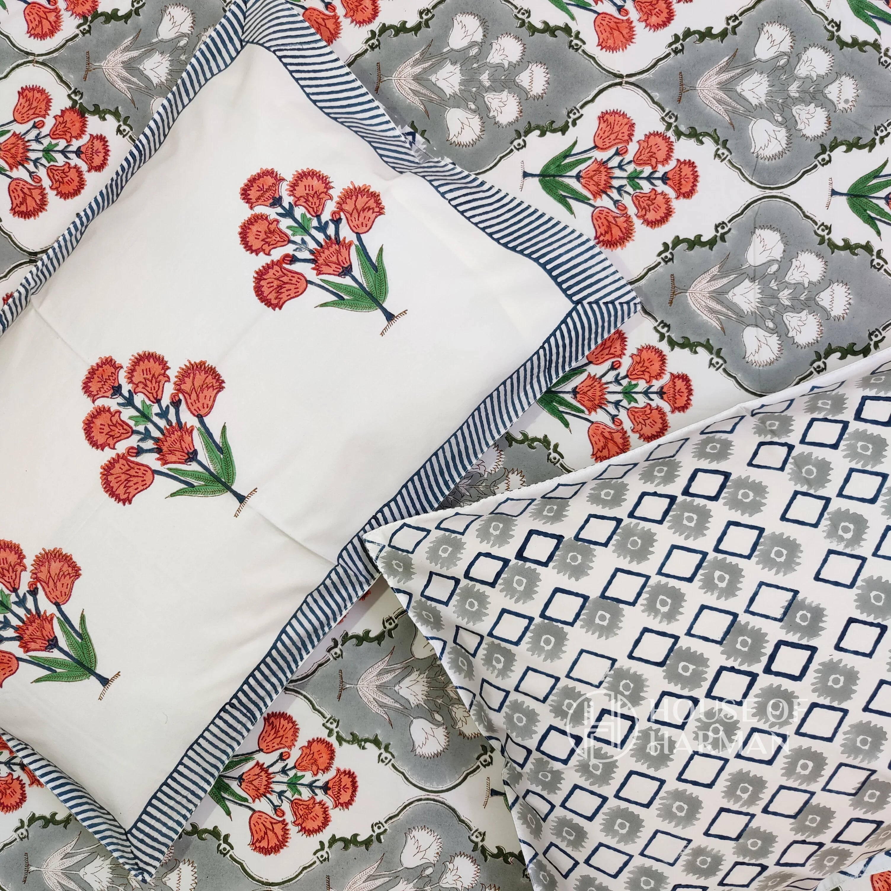 Valley of Flowers Bedsheet - HOUSE OF HARMAN