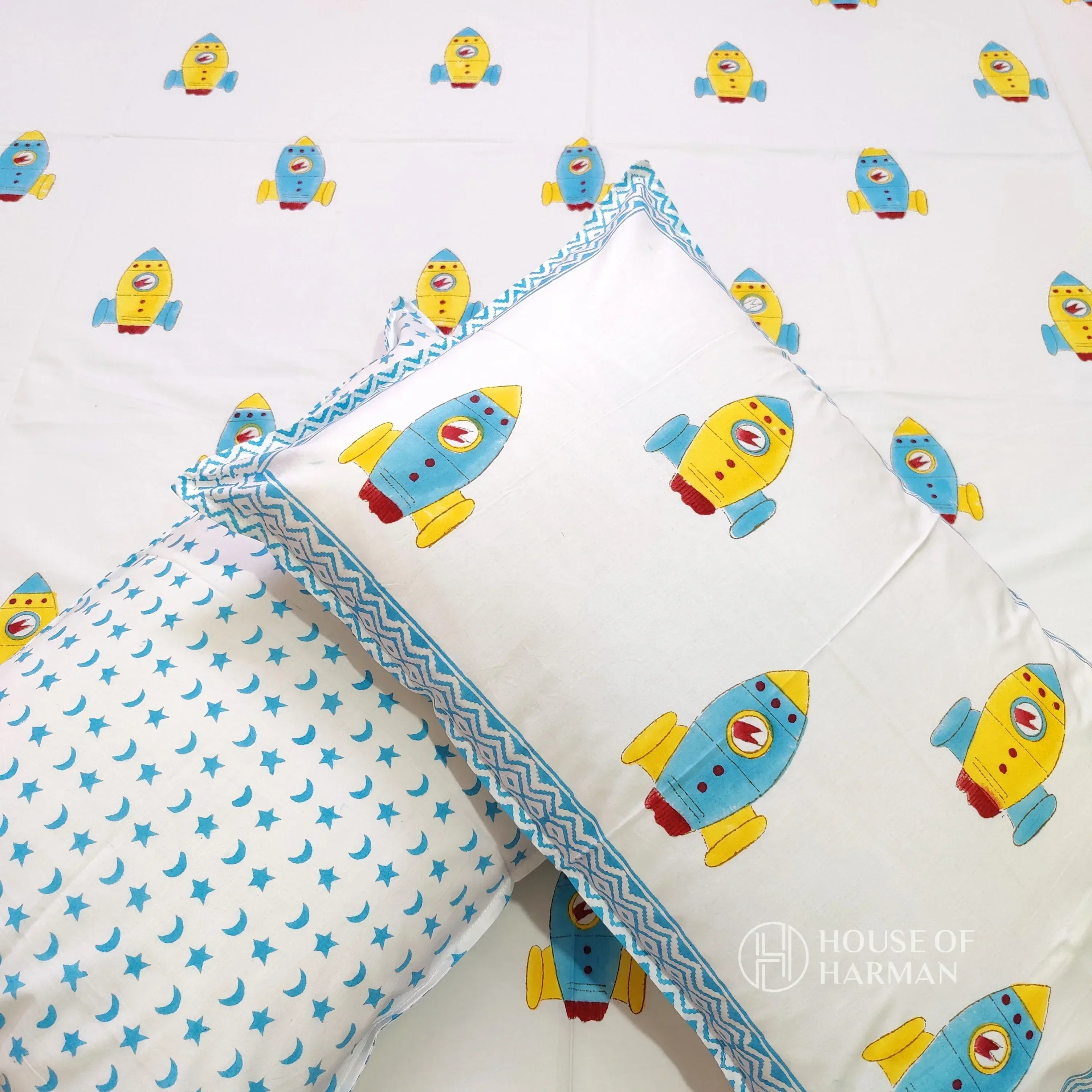 Cosmic Adventure Bedsheet - HOUSE OF HARMAN