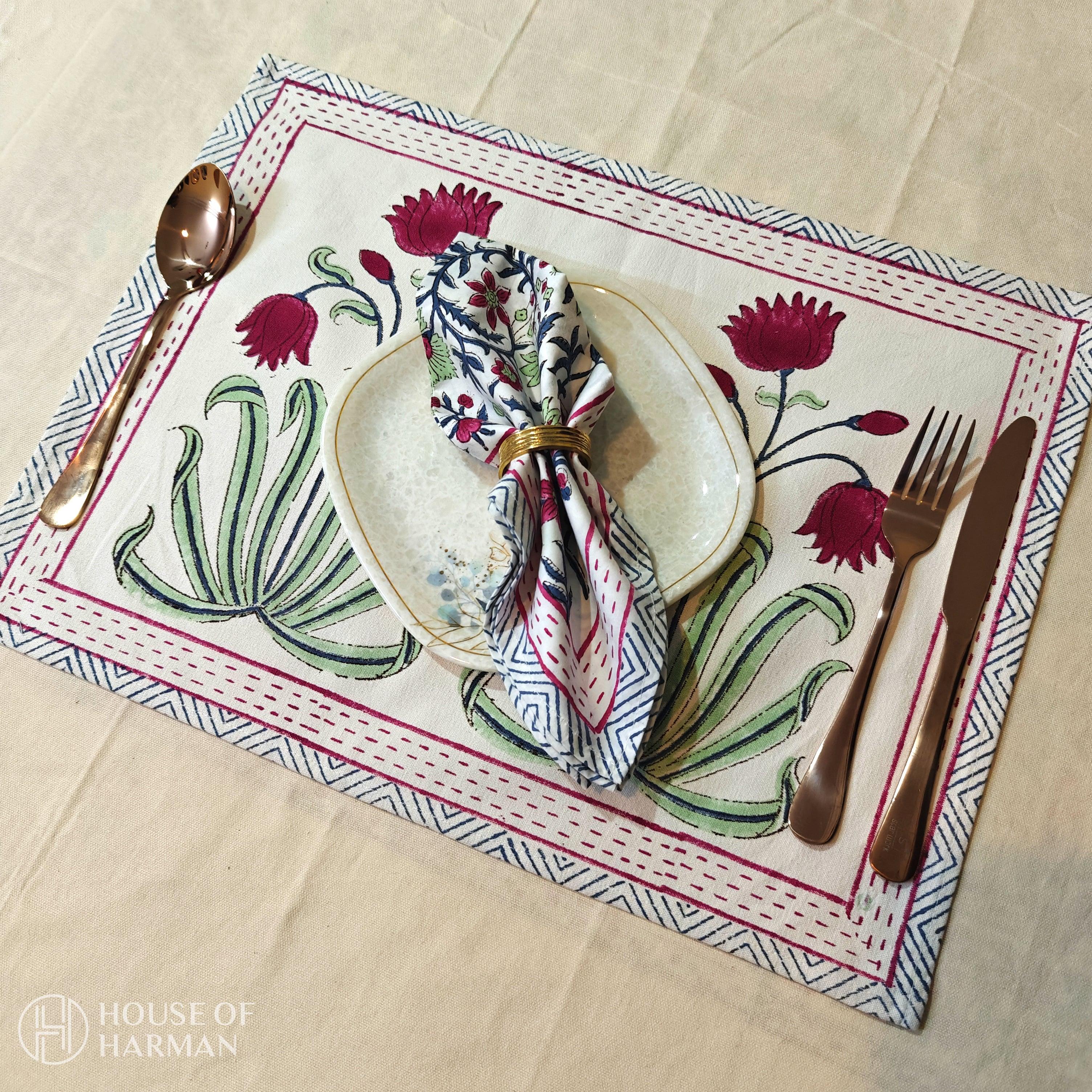 Magnolia Mist Placemats - HOUSE OF HARMAN