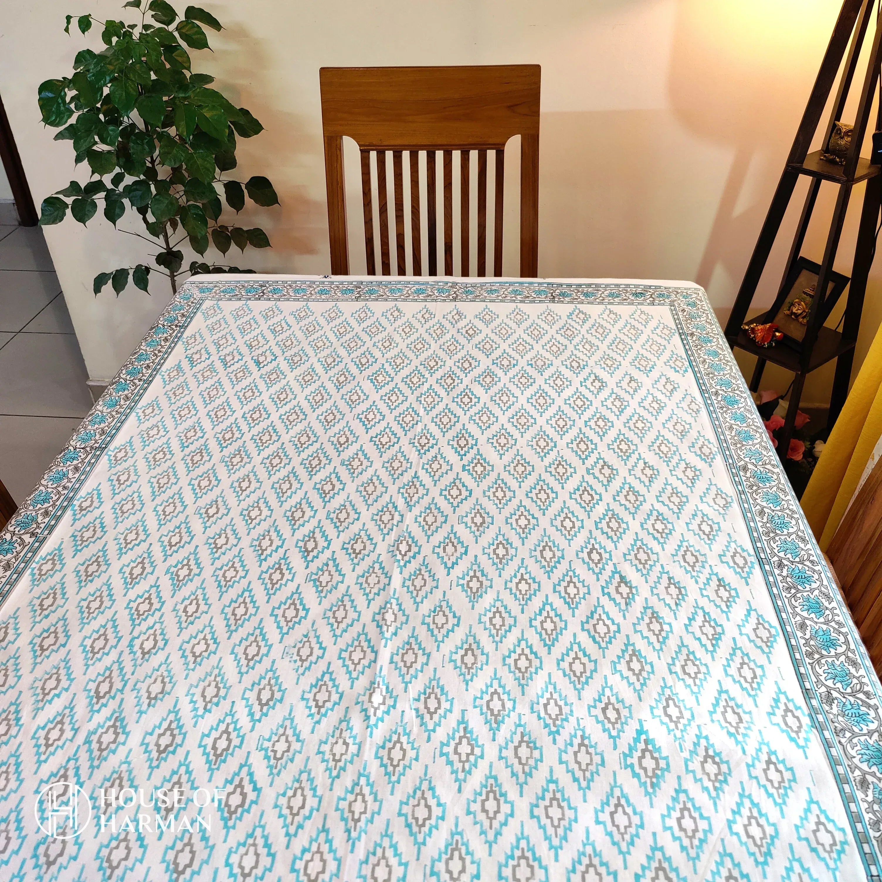 Blossom Harmony Table Cover (With Cotton Napkins) - HOUSE OF HARMAN