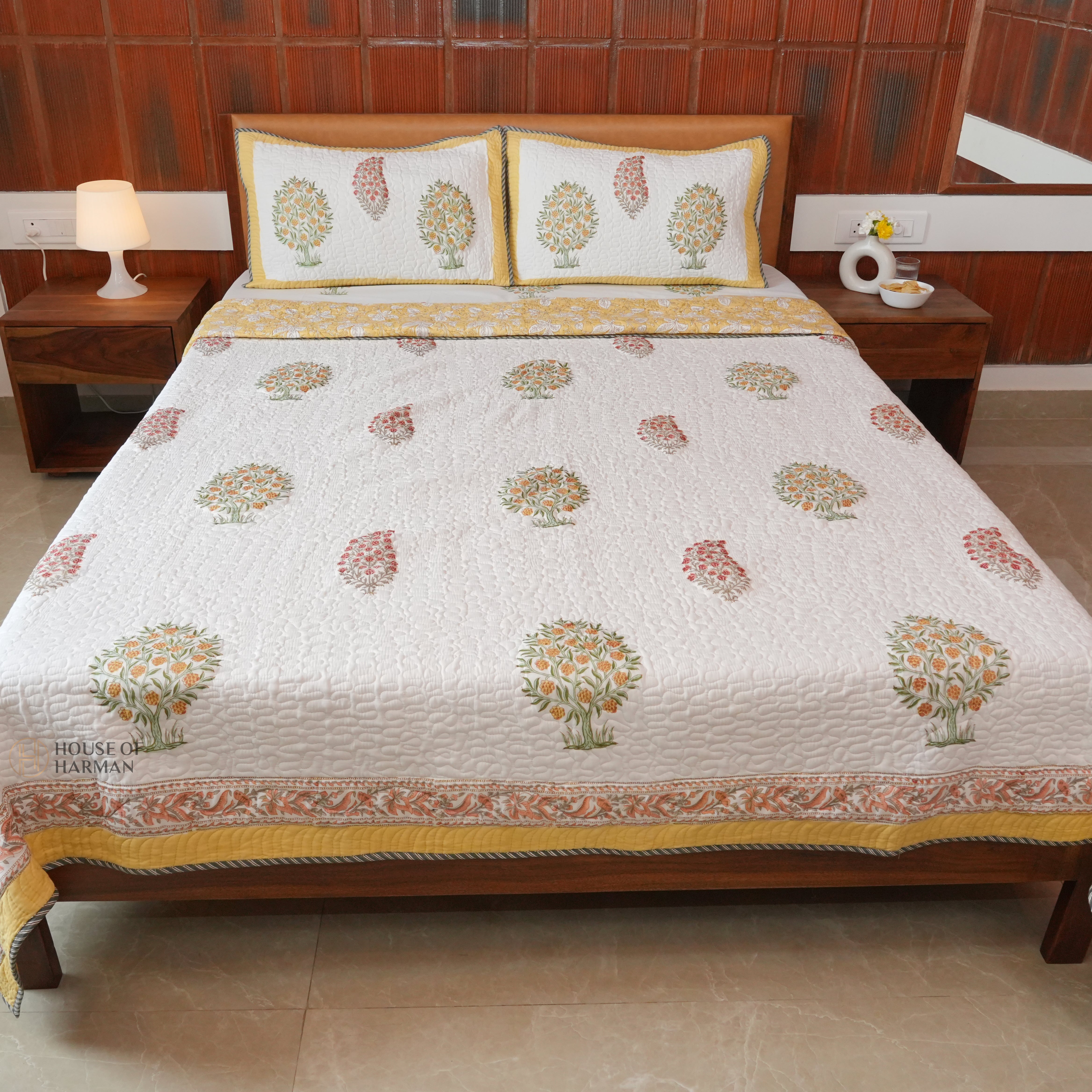 Spring Floral Canopy Bedcover