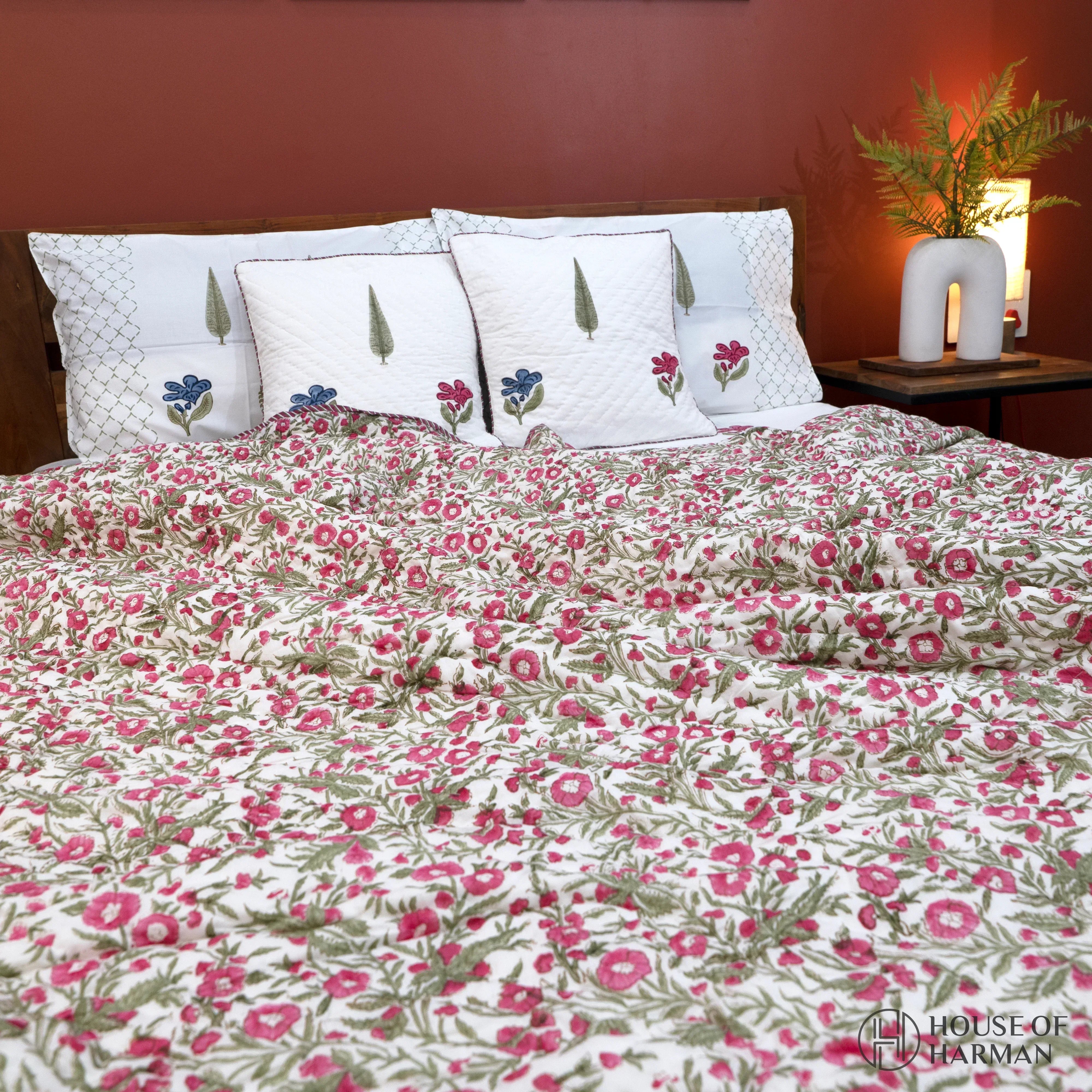 Floral Symphony Charm Quilt - HOUSE OF HARMAN