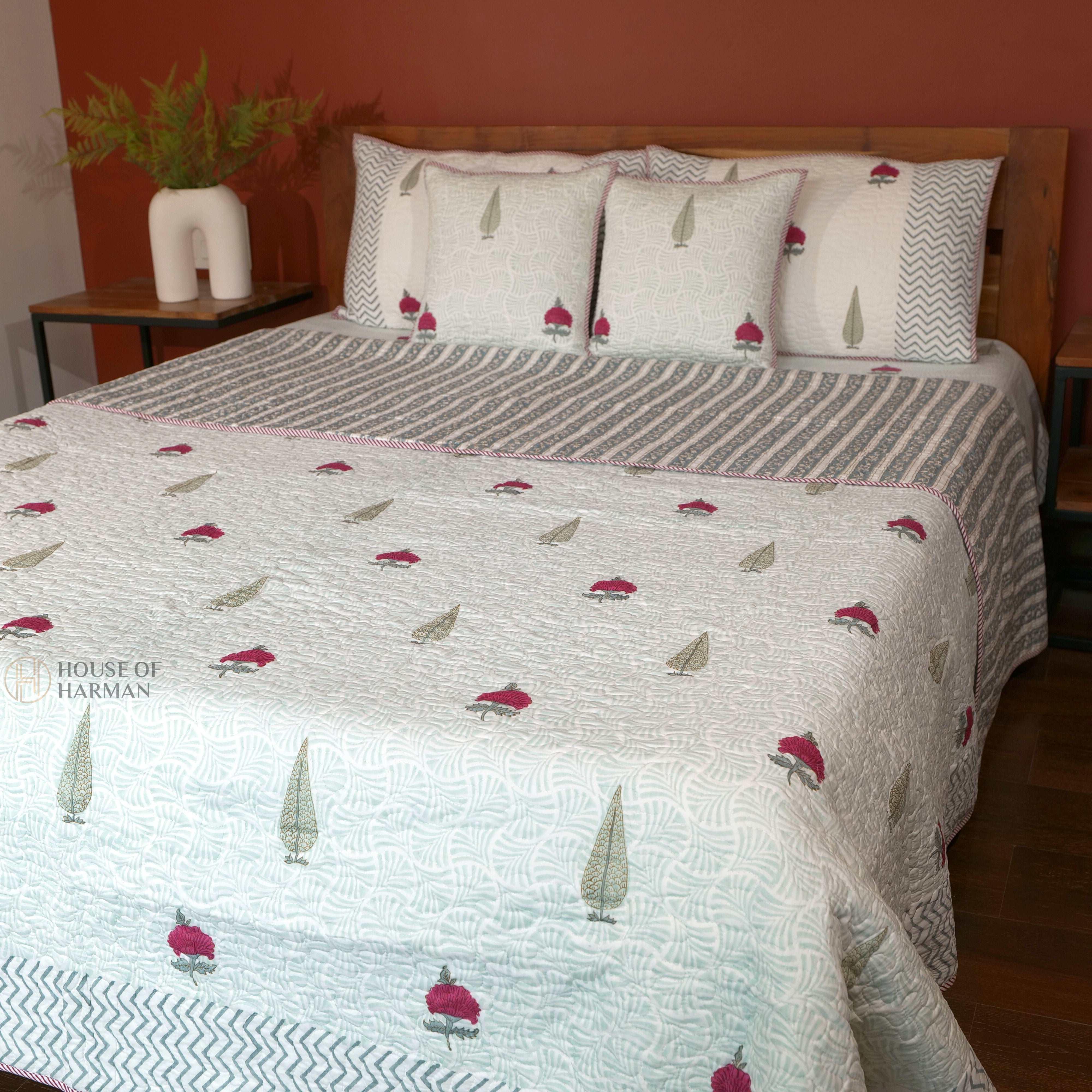 Floral Mirage Bedcover - HOUSE OF HARMAN