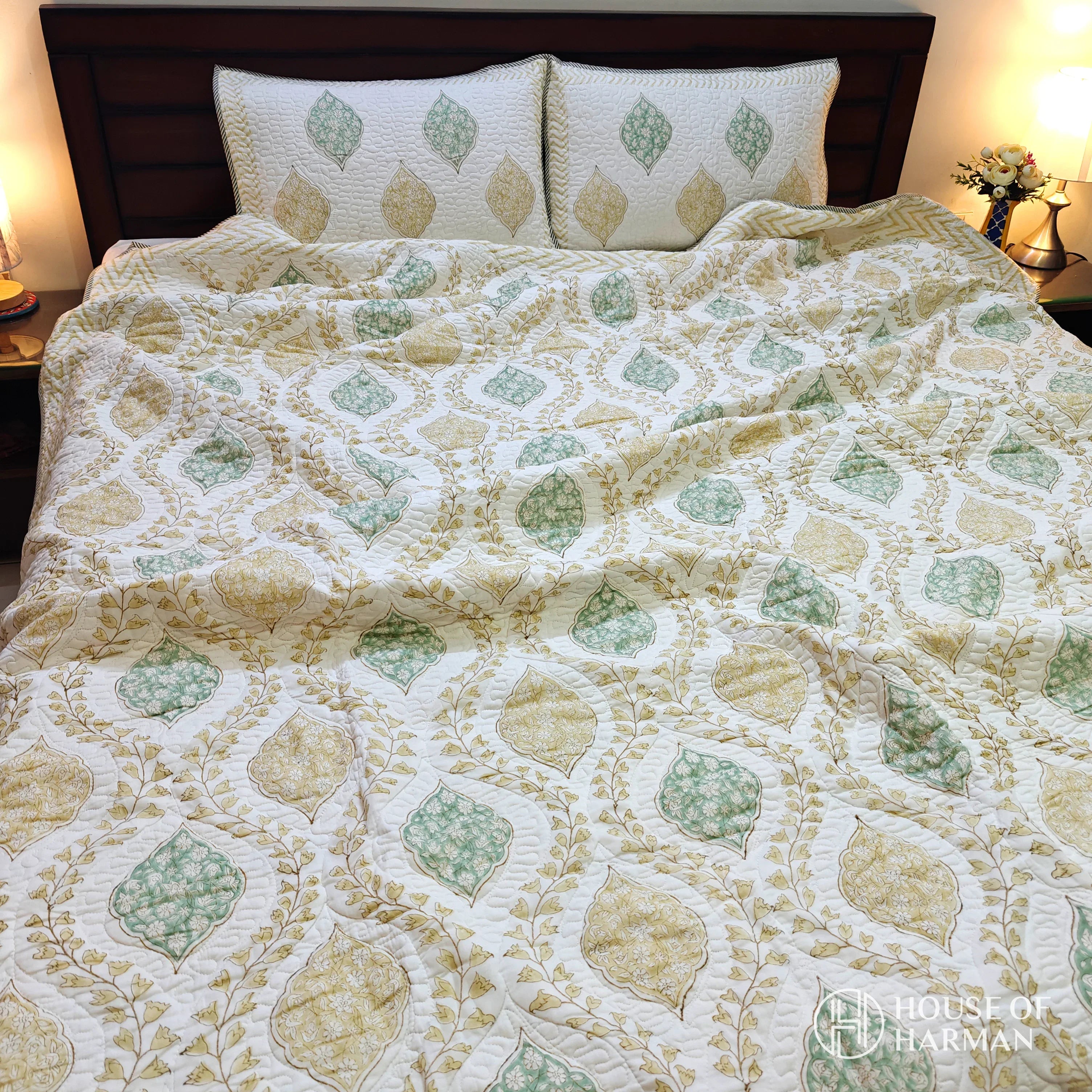 Golden Ivy Dream Bedcover - HOUSE OF HARMAN