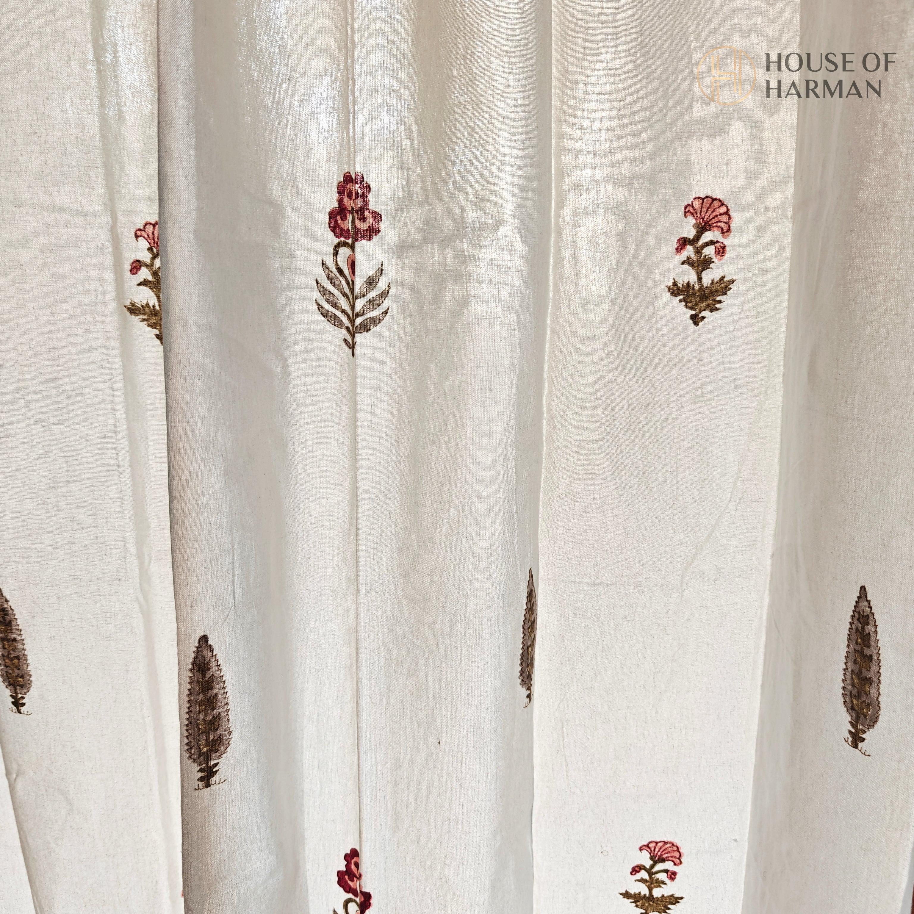 Block Print Curtain - HOUSE OF HARMAN