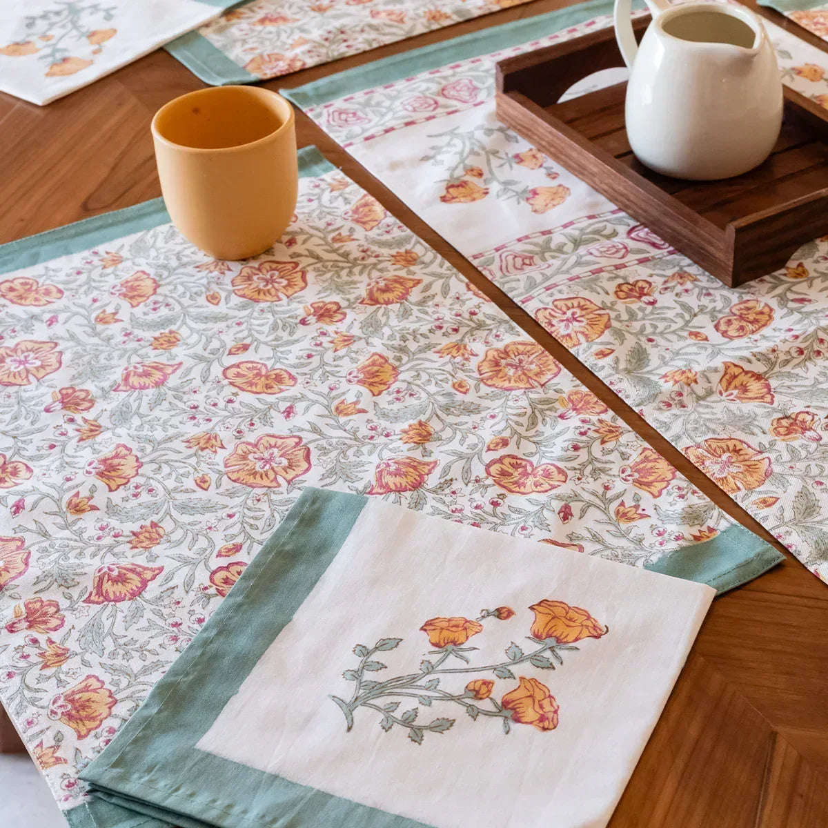 Blossom Bouquet Placemat & Runner Set - HOUSE OF HARMAN