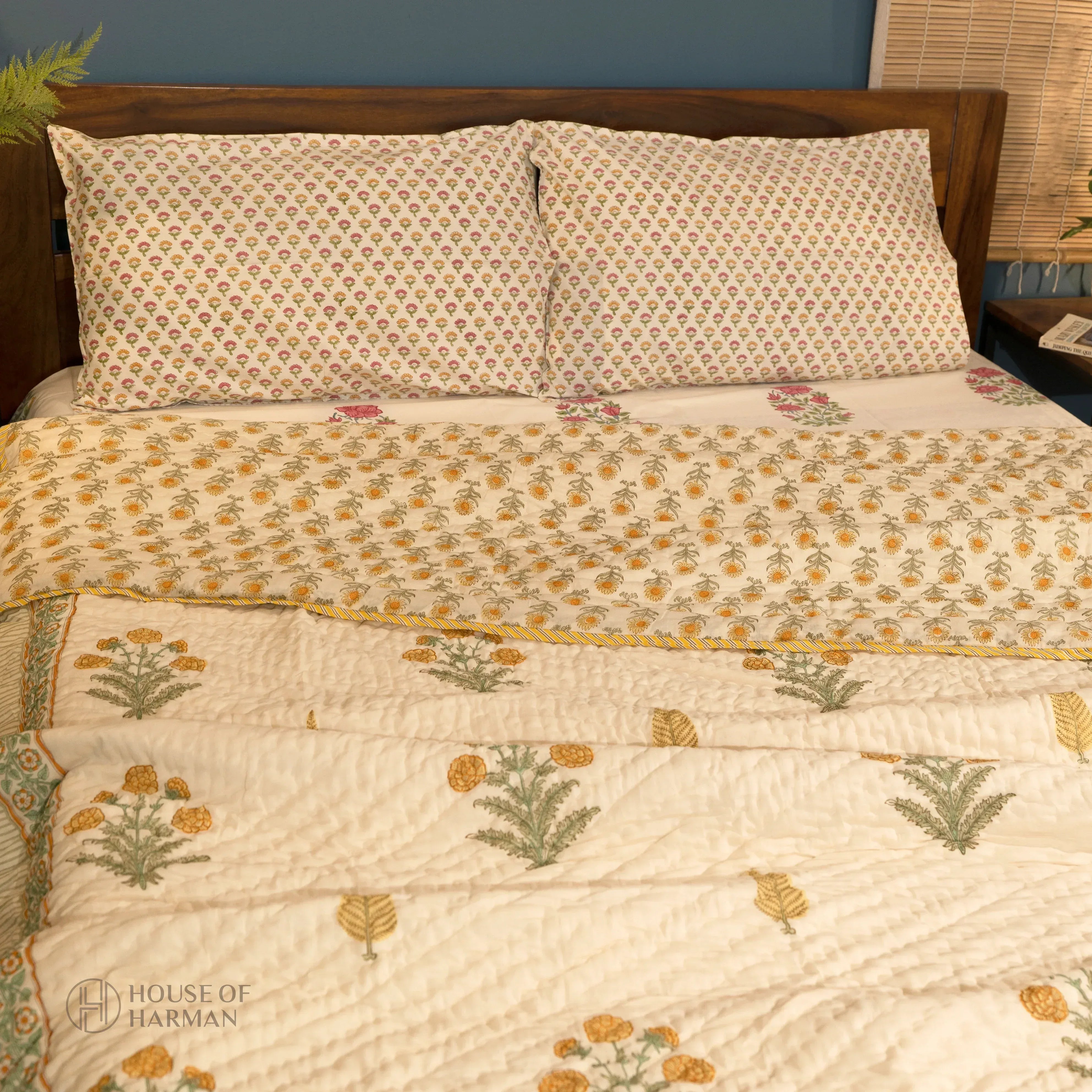 Amber Fern Garden Quilt - HOUSE OF HARMAN