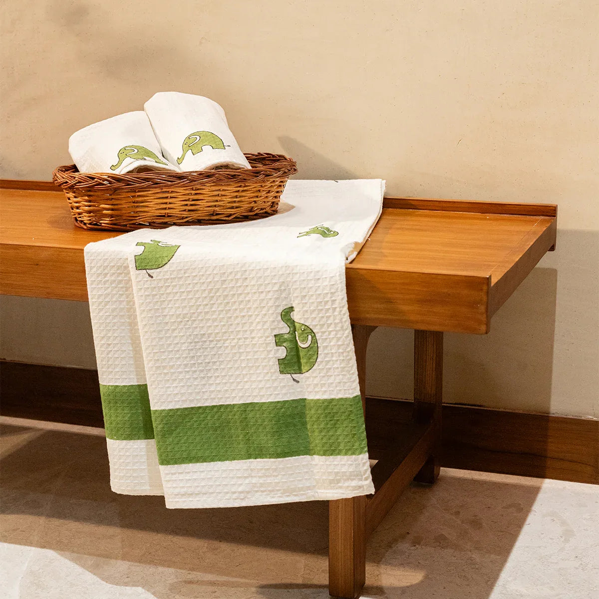 Green Safari Towel Set - HOUSE OF HARMAN