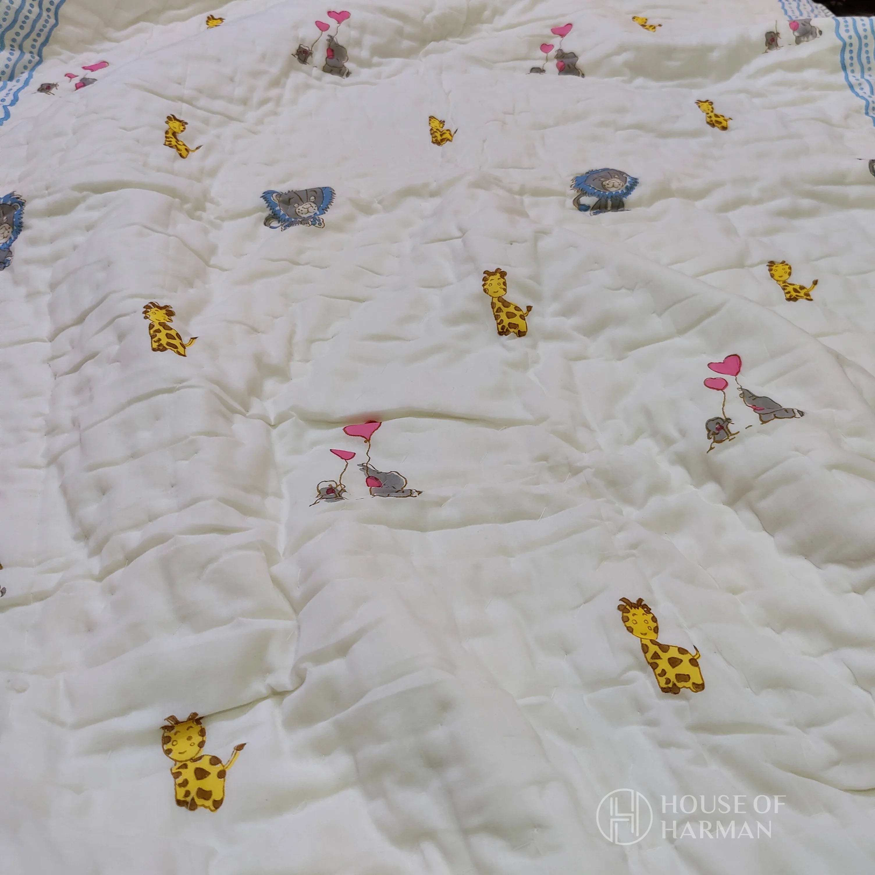Safari Snuggles Baby Quilt - HOUSE OF HARMAN