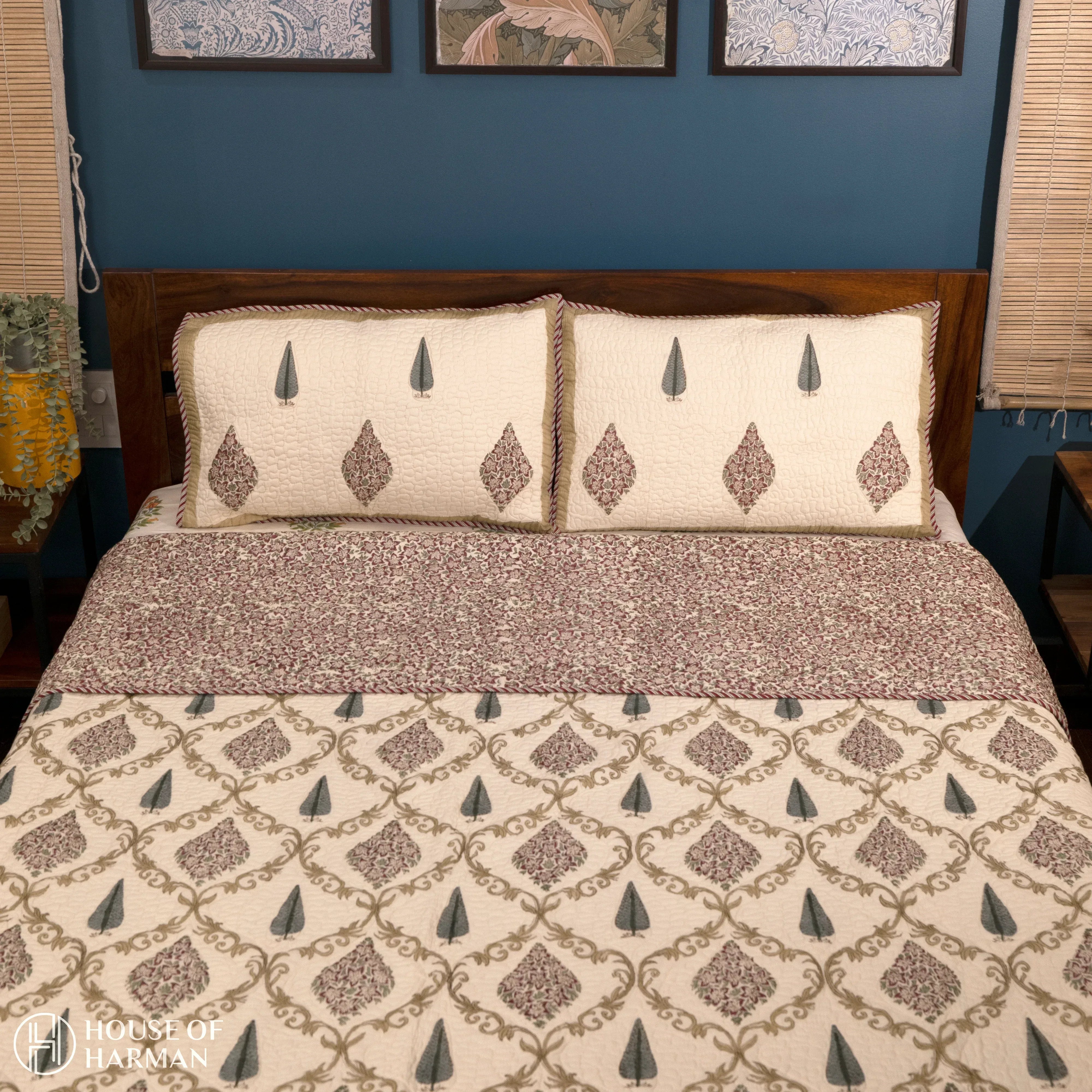Mughal Baroque Bedcover - HOUSE OF HARMAN