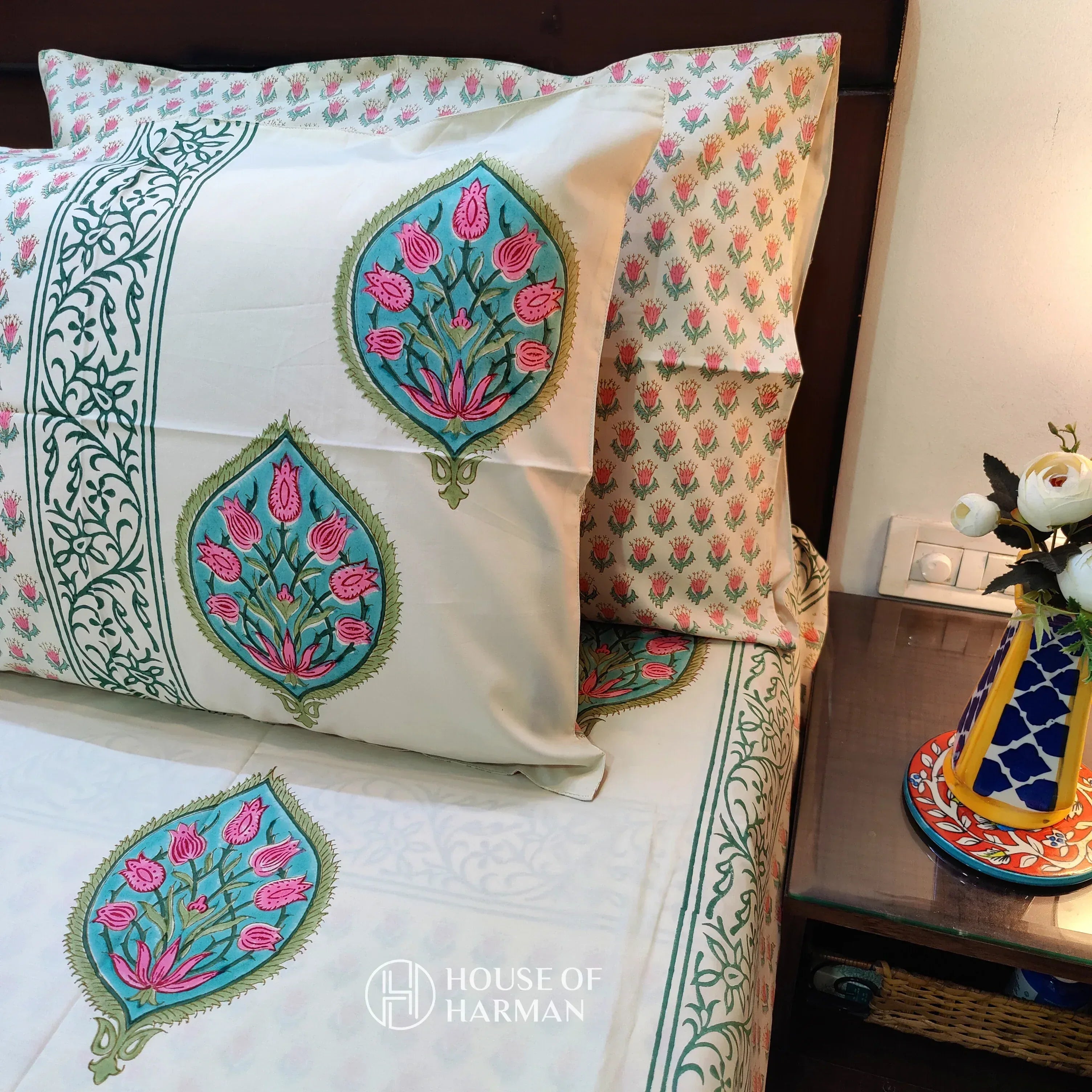 Aalam-E-Bahaar Bedsheet - HOUSE OF HARMAN
