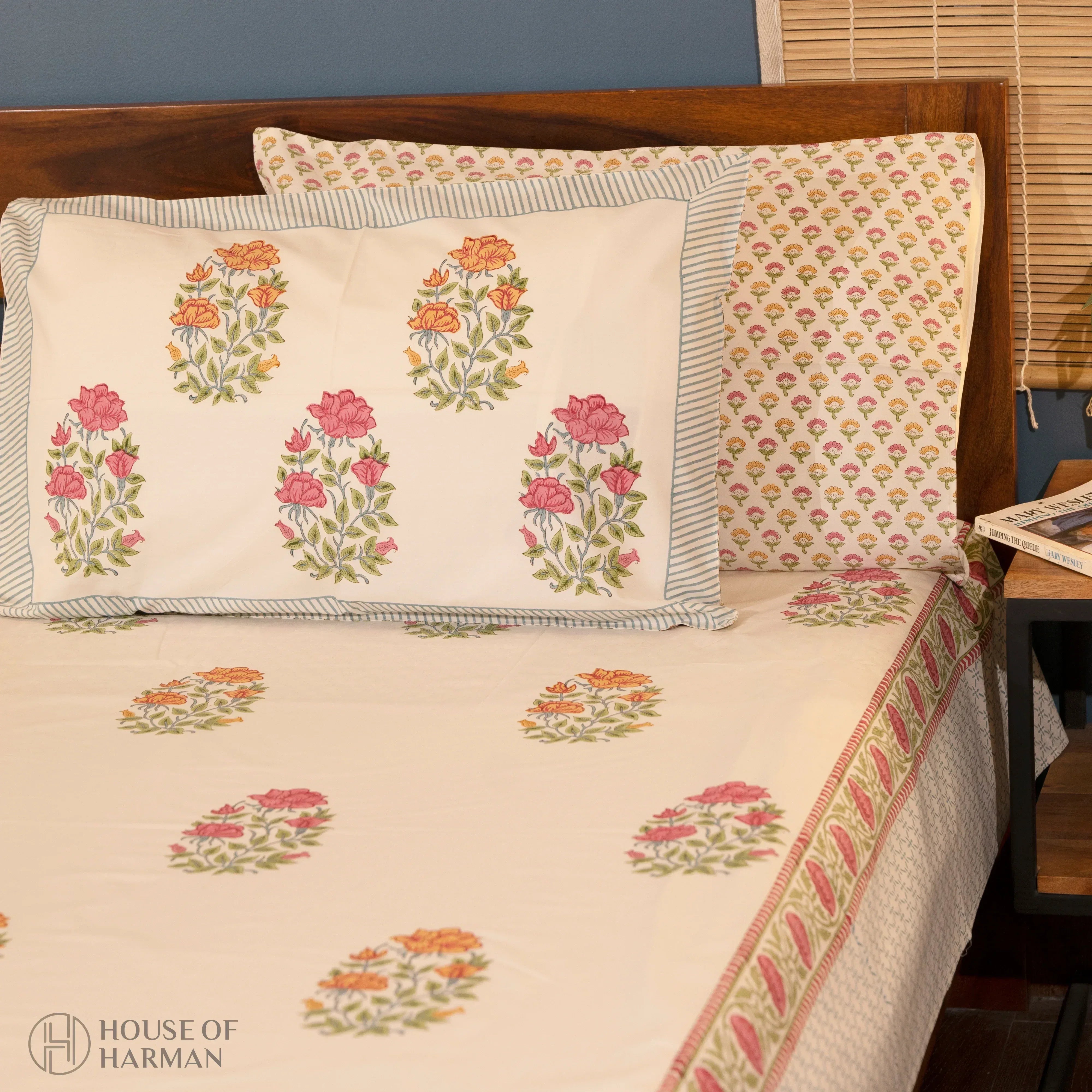 Bagh-e-Bahar Bedsheet - HOUSE OF HARMAN