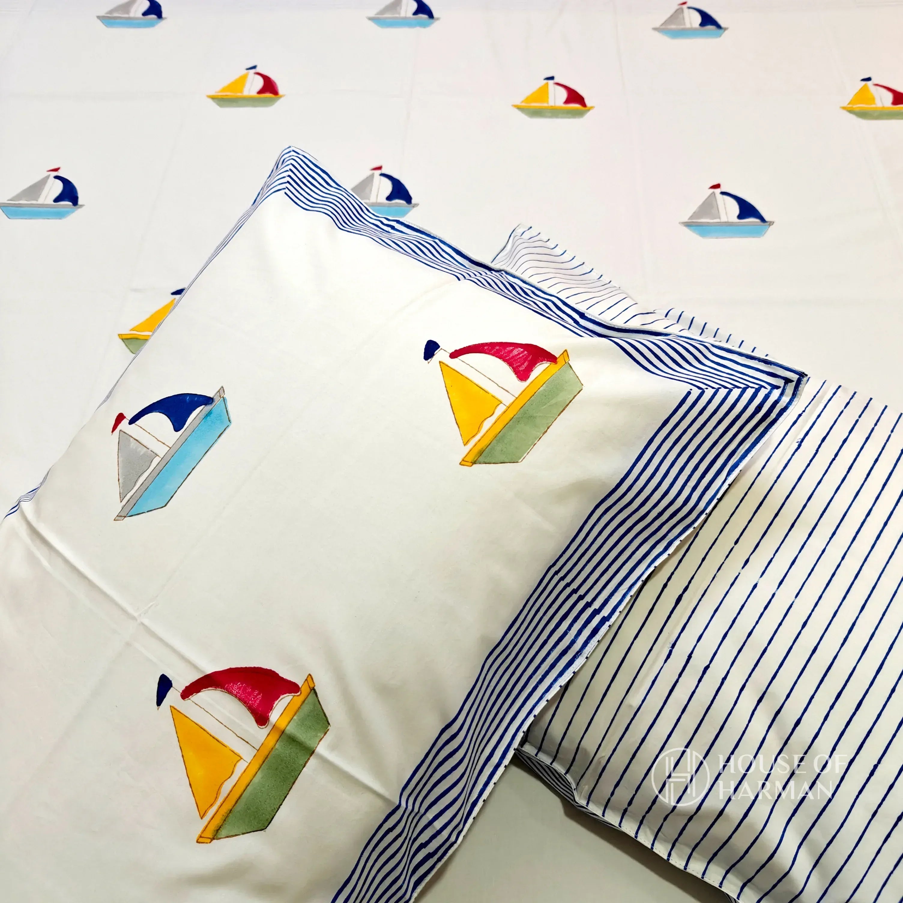 Little Voyager Sail Bedsheet - HOUSE OF HARMAN