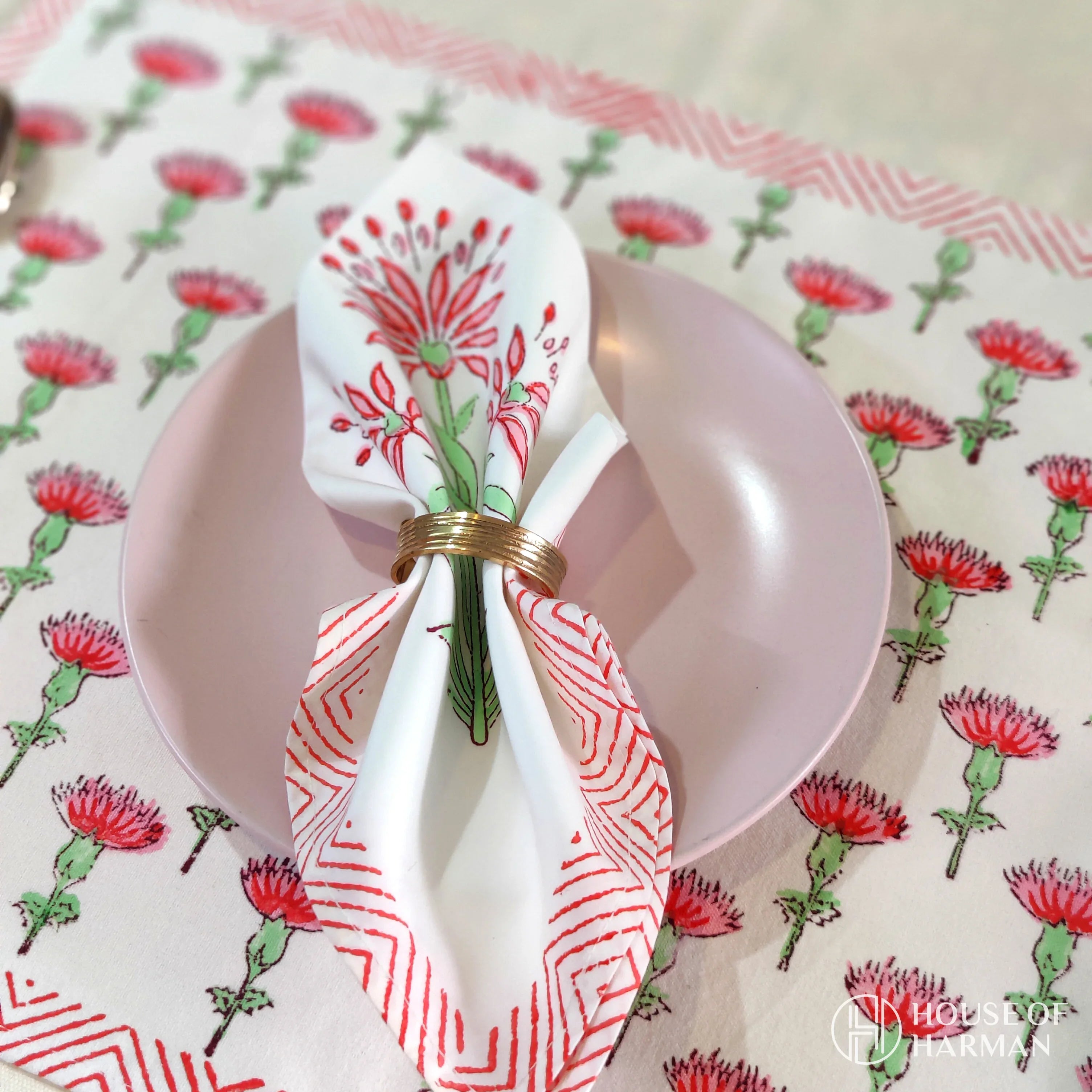 Zinnia Charm Placemats - HOUSE OF HARMAN