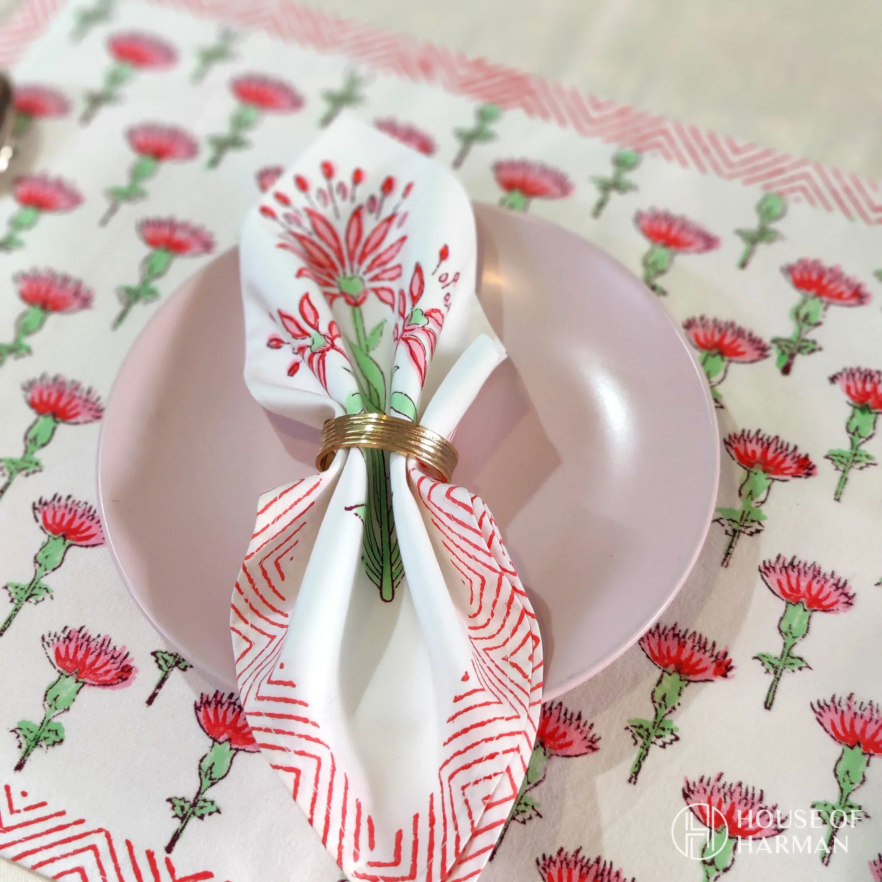 Zinnia Charm Placemats - HOUSE OF HARMAN