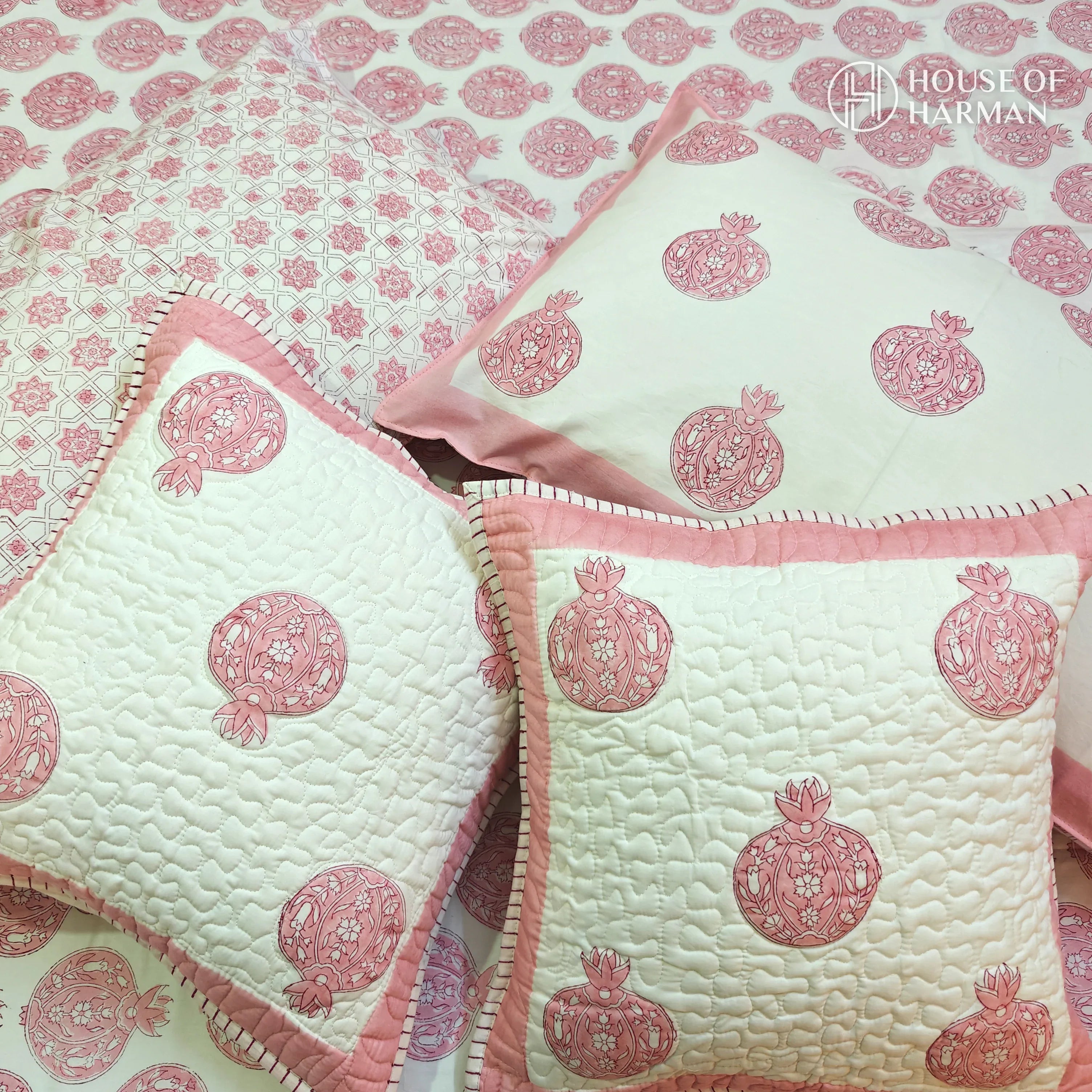 Pomegranate Party Bedsheet - HOUSE OF HARMAN