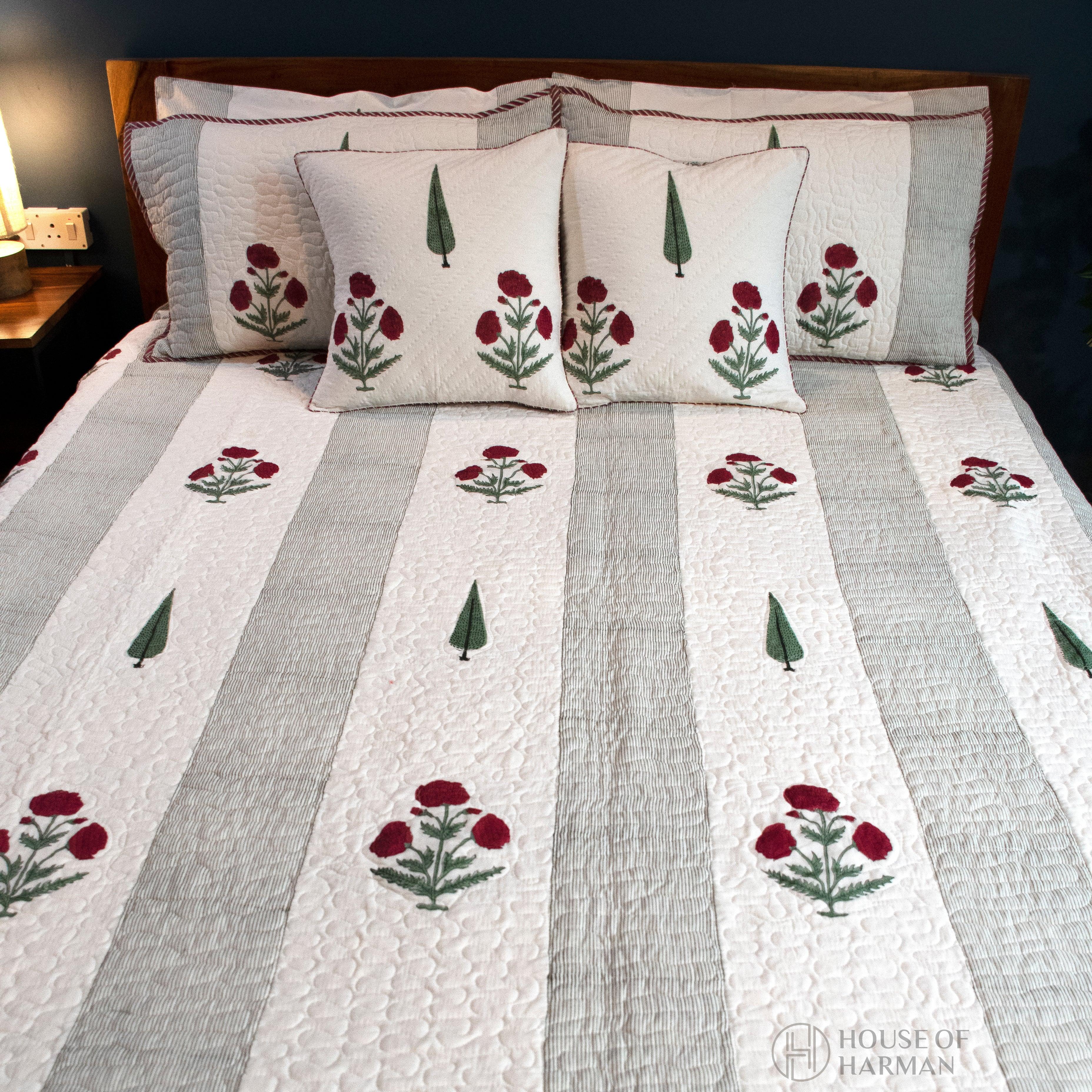 Flora Vista Elegance Bedcover - HOUSE OF HARMAN