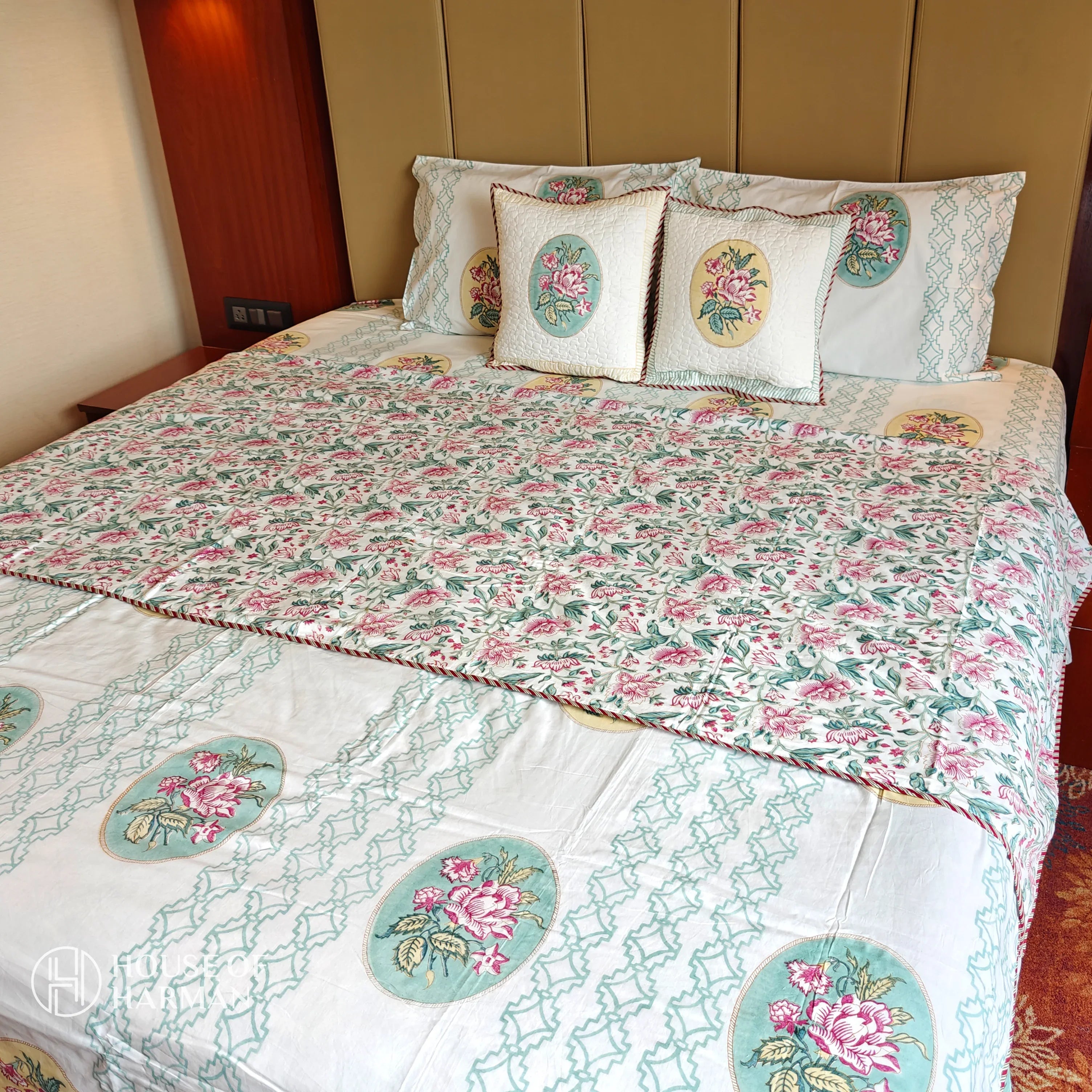 Blushing Rose Elegance Dohar - HOUSE OF HARMAN