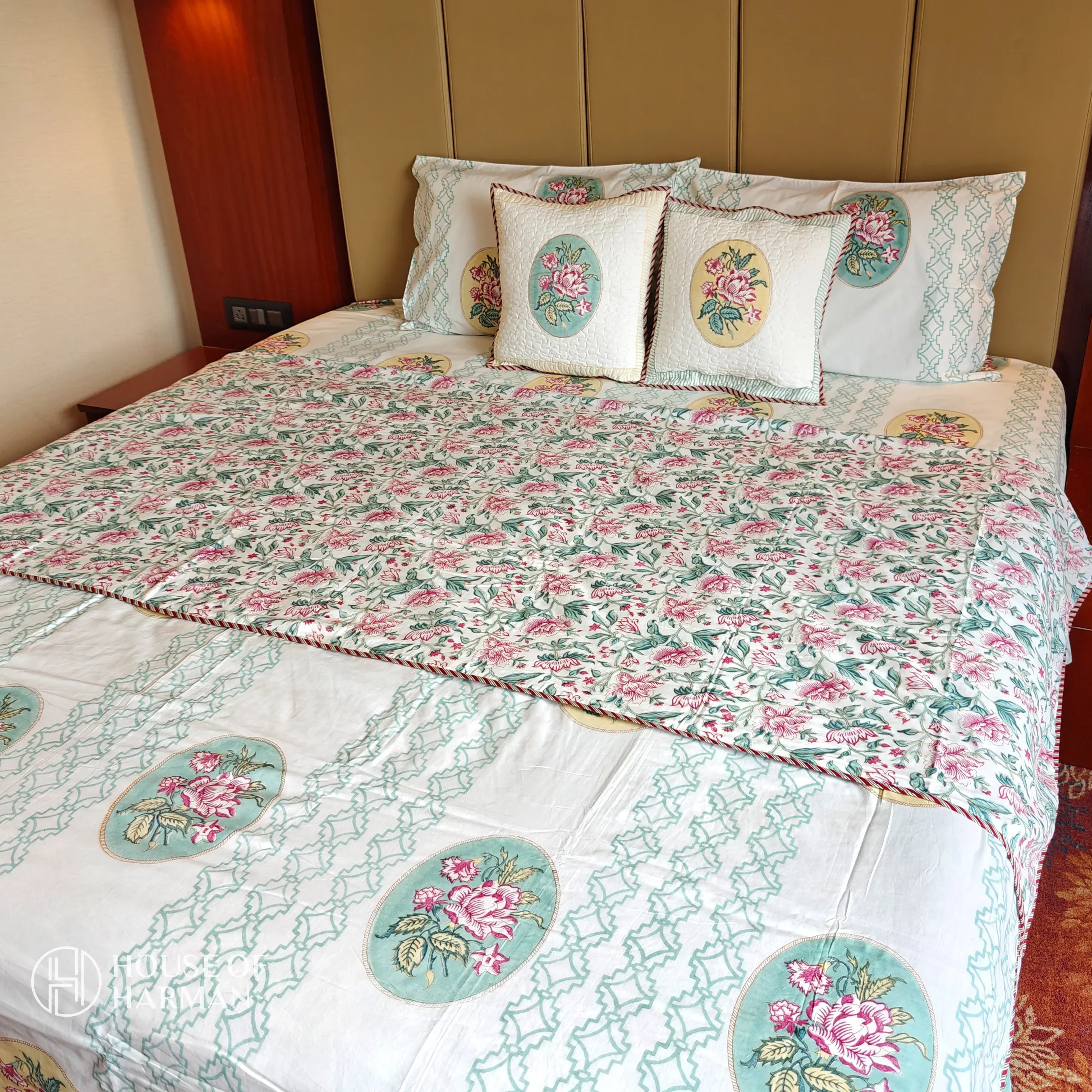 Blushing Rose Elegance Dohar - HOUSE OF HARMAN