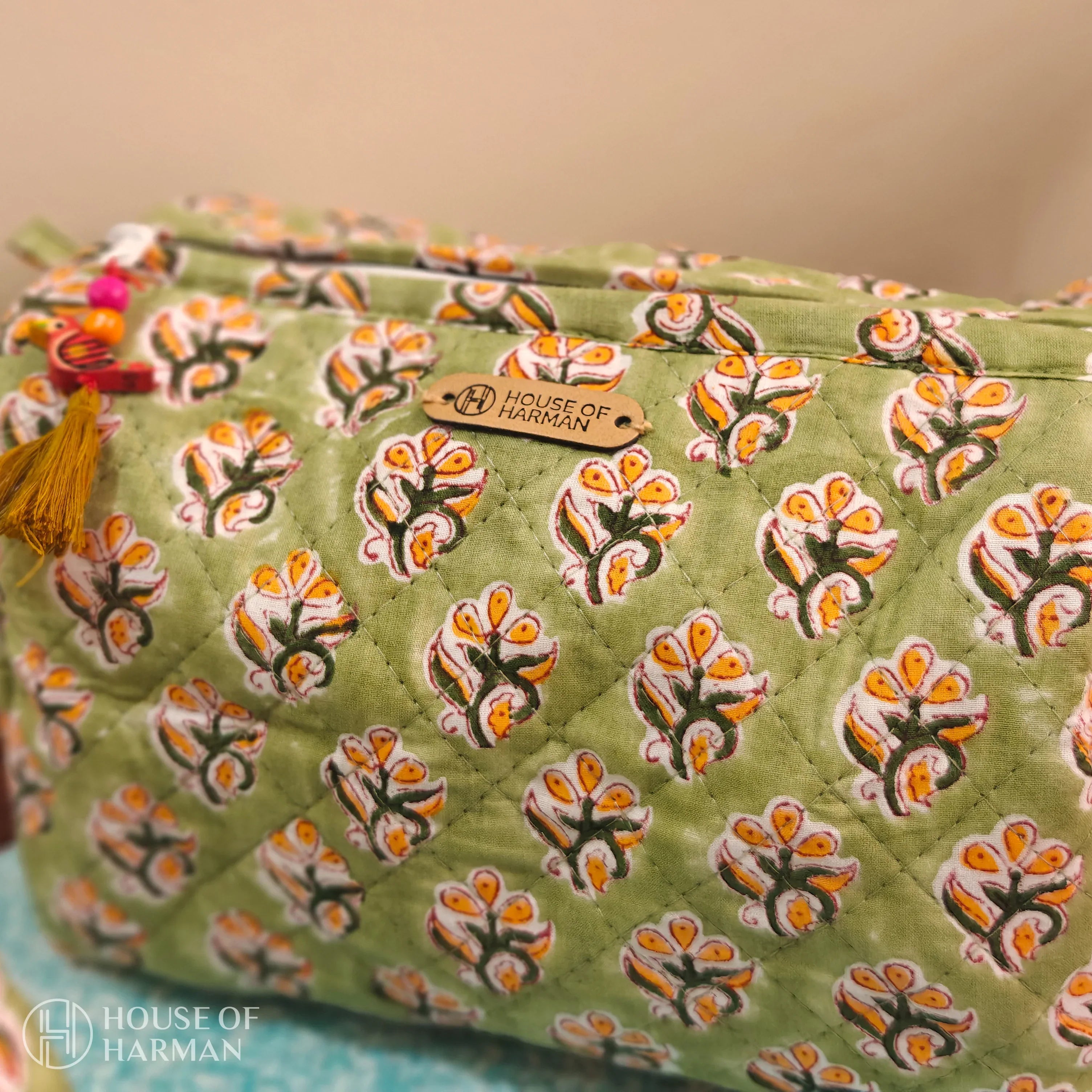 Multipurpose Pouches- Set of Three I Waterproof Lining I Four Mini Pockets Inside - HOUSE OF HARMAN