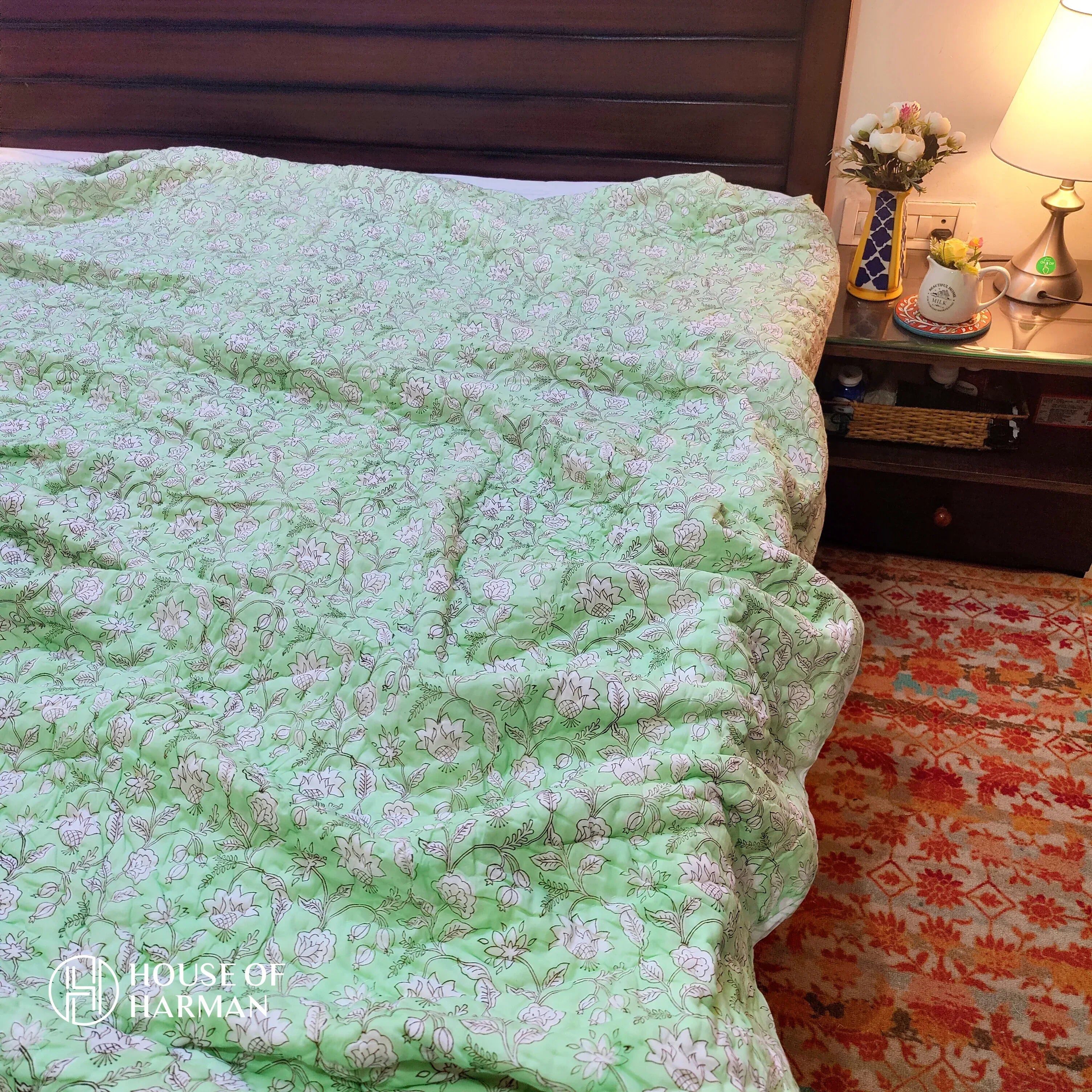 Spring Lime Quilt - HOUSE OF HARMAN