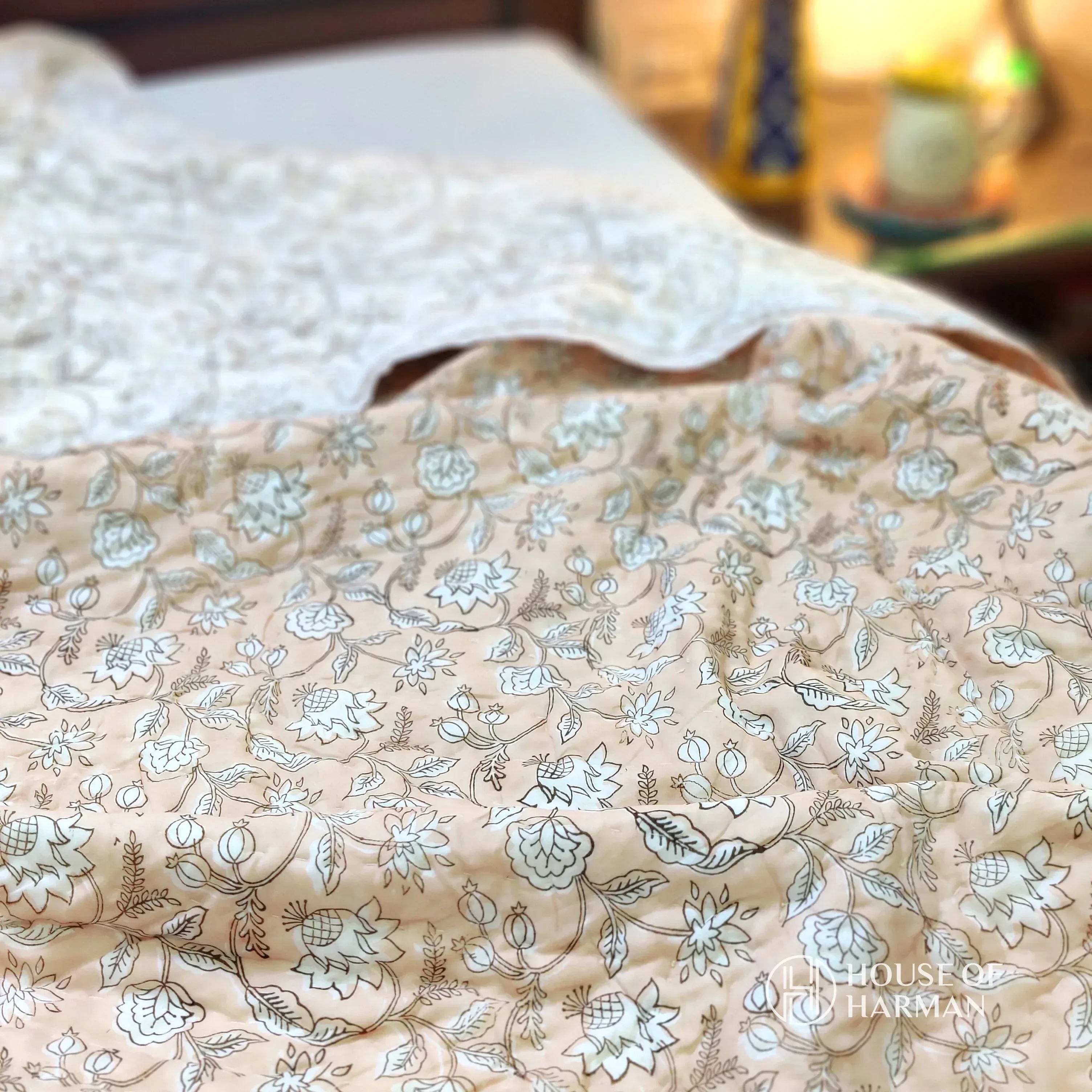 Summer Peach Quilt - HOUSE OF HARMAN