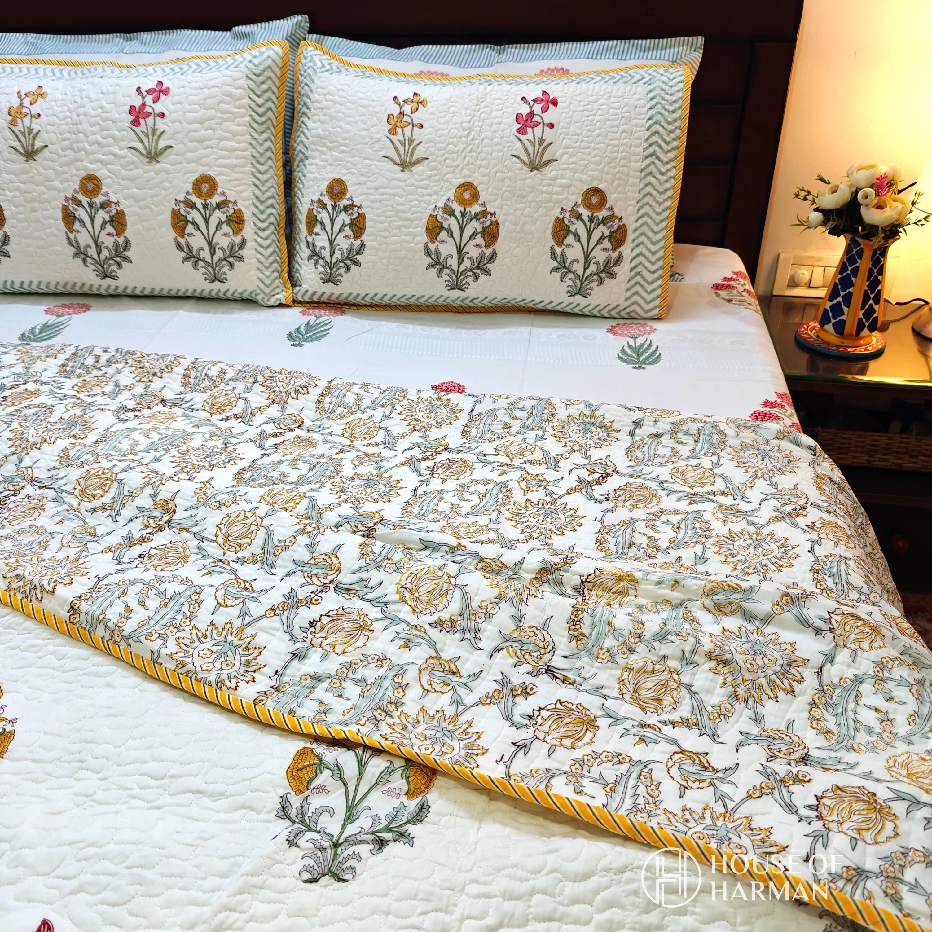 Sunshine Floral Serenade Bedcover - HOUSE OF HARMAN
