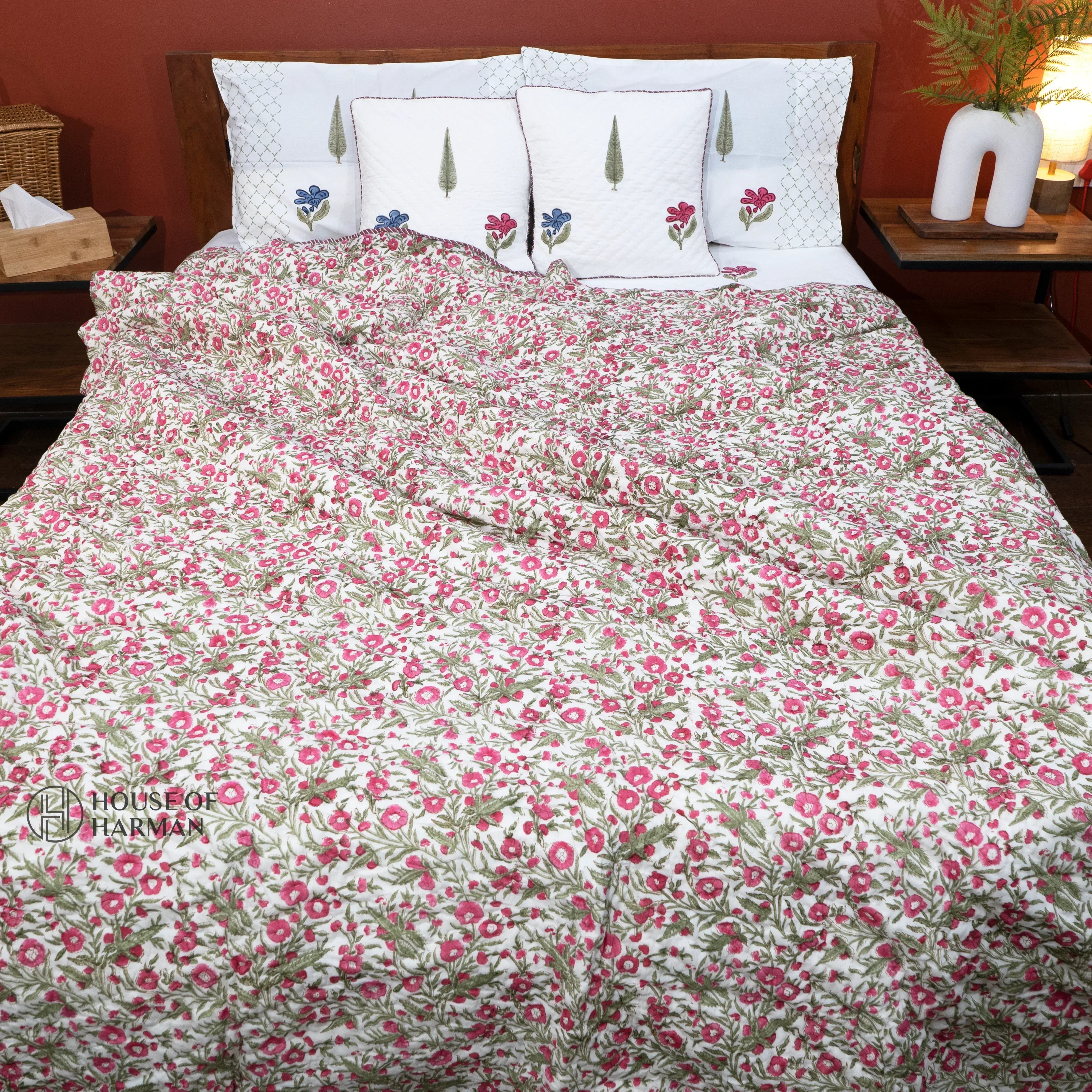 Floral Symphony Charm Quilt - HOUSE OF HARMAN