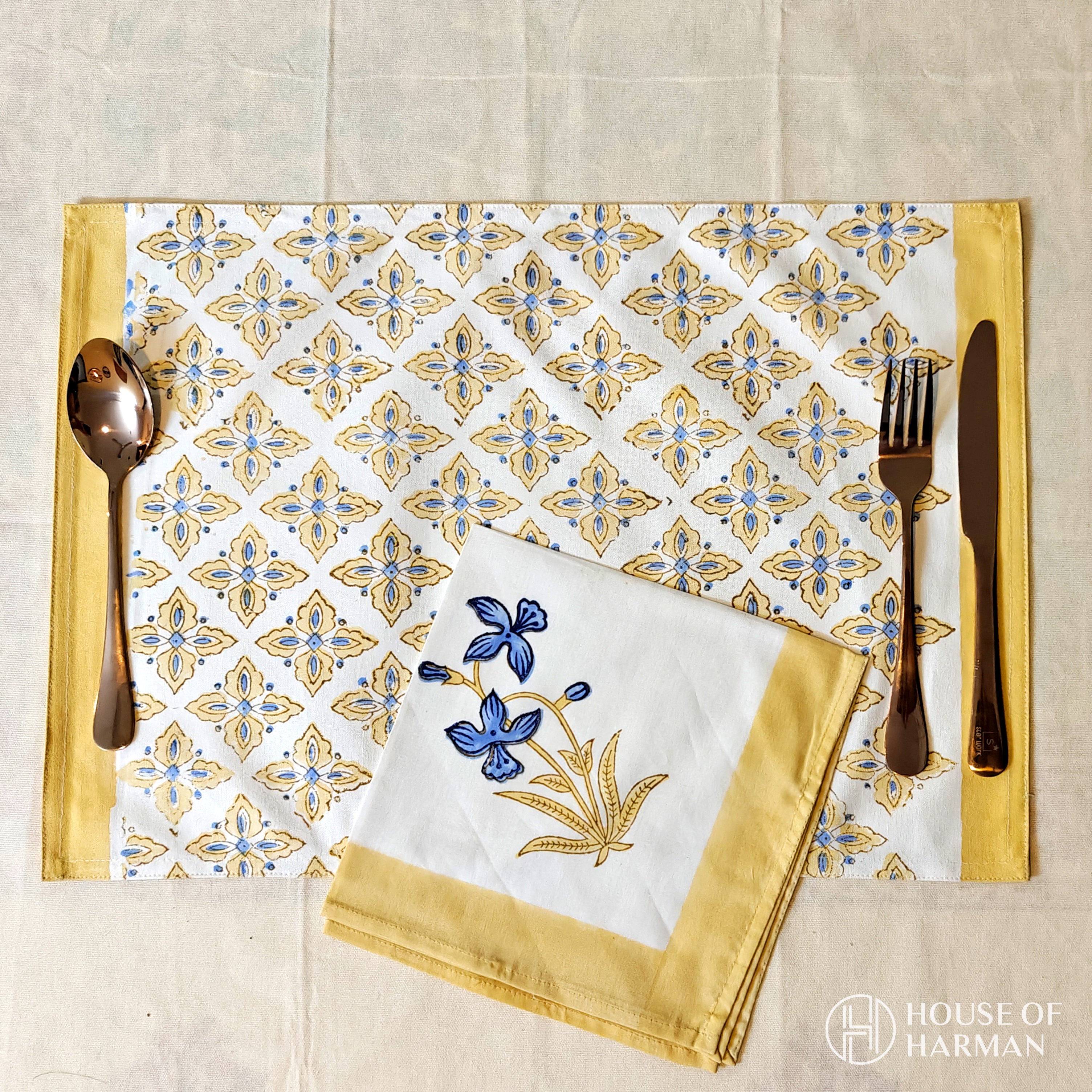 Sky Petal Whisper Placemats