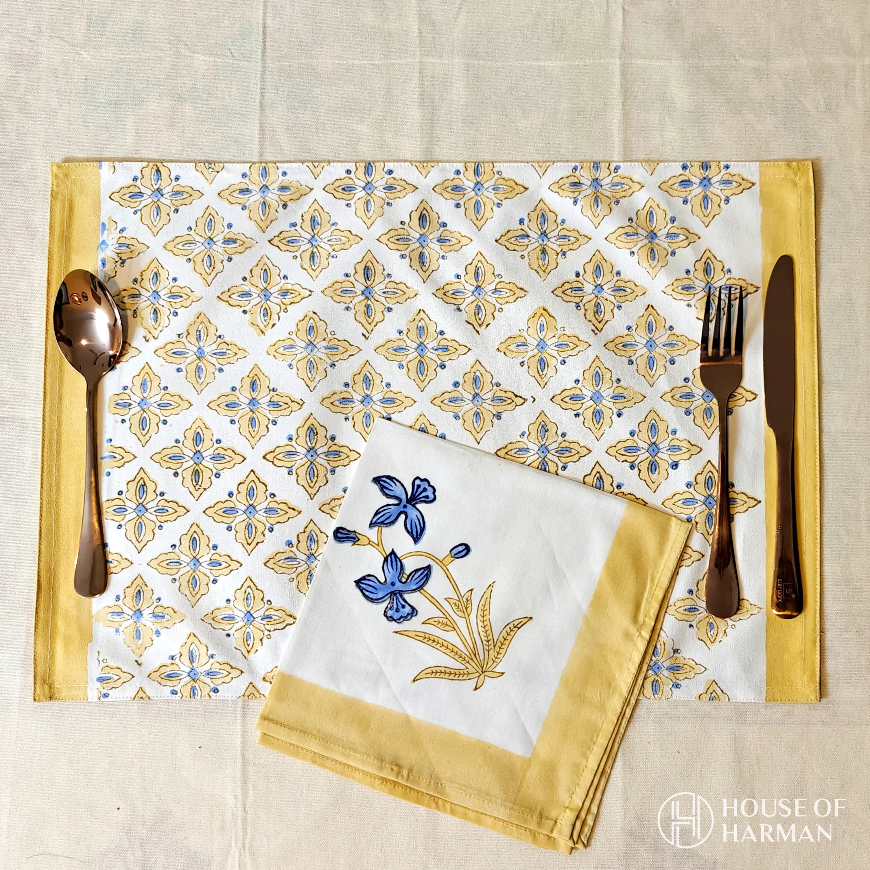 Sky Petal Whisper Placemats - HOUSE OF HARMAN
