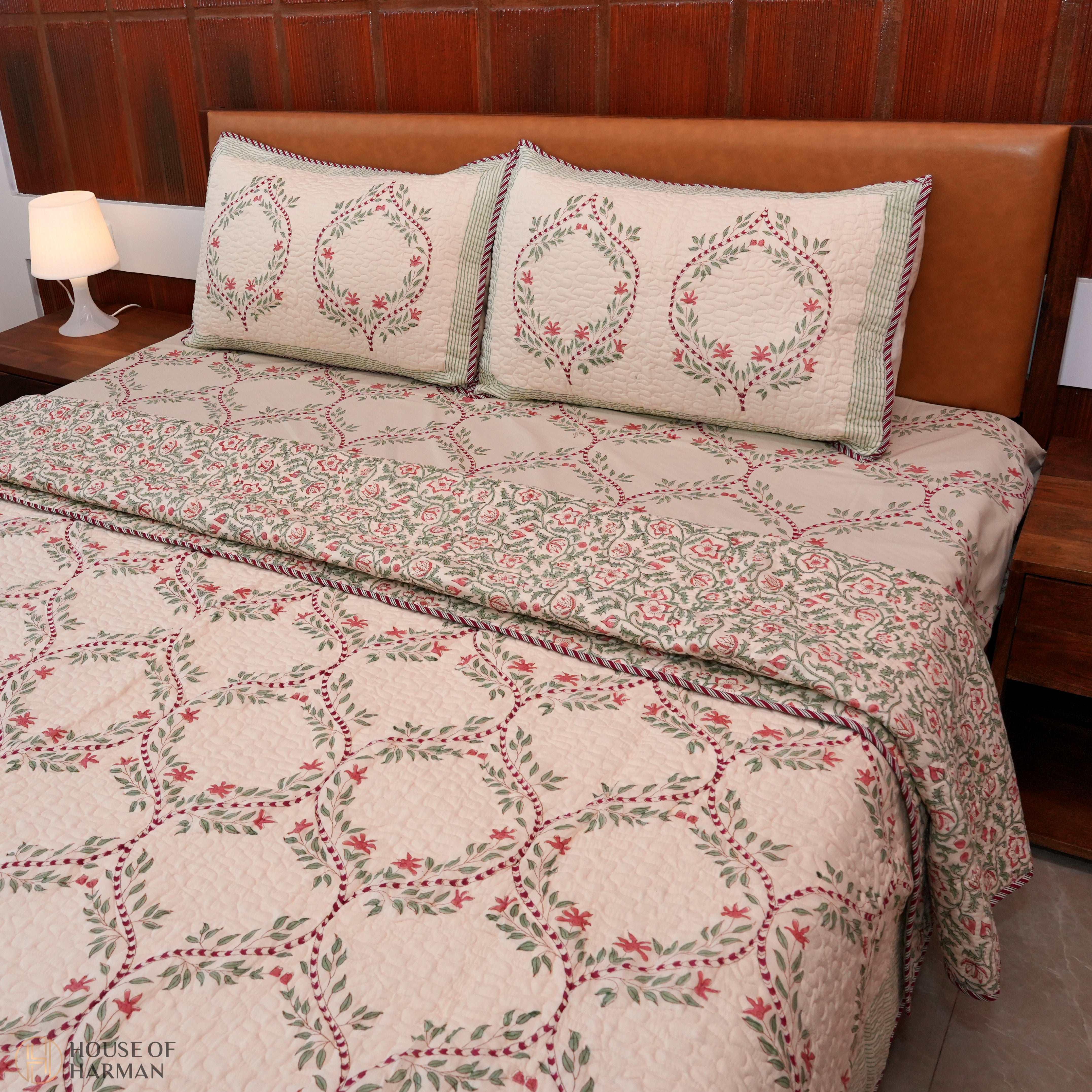 Heritage Verdant Trellis Bedcover - HOUSE OF HARMAN