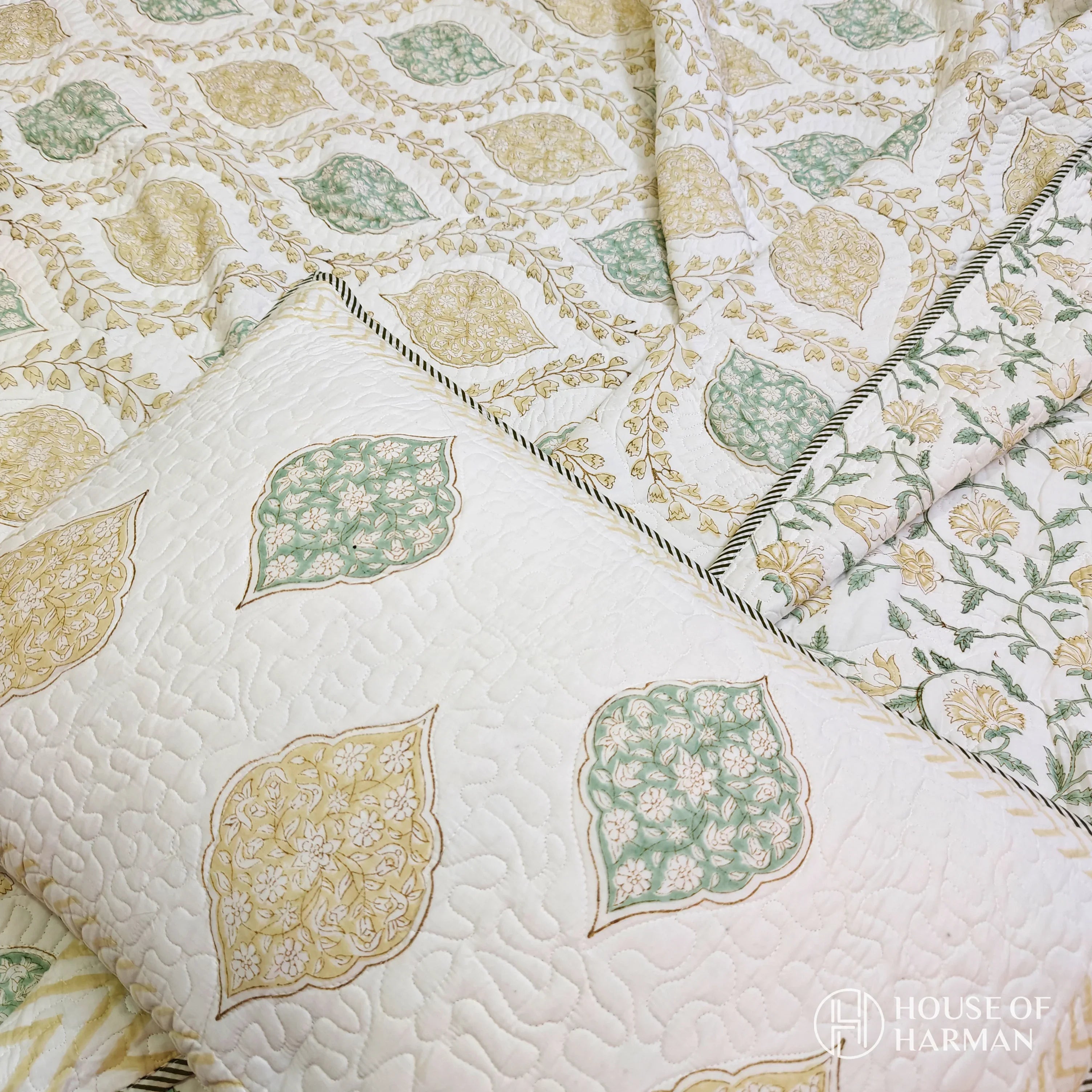 Golden Ivy Dream Bedcover - HOUSE OF HARMAN