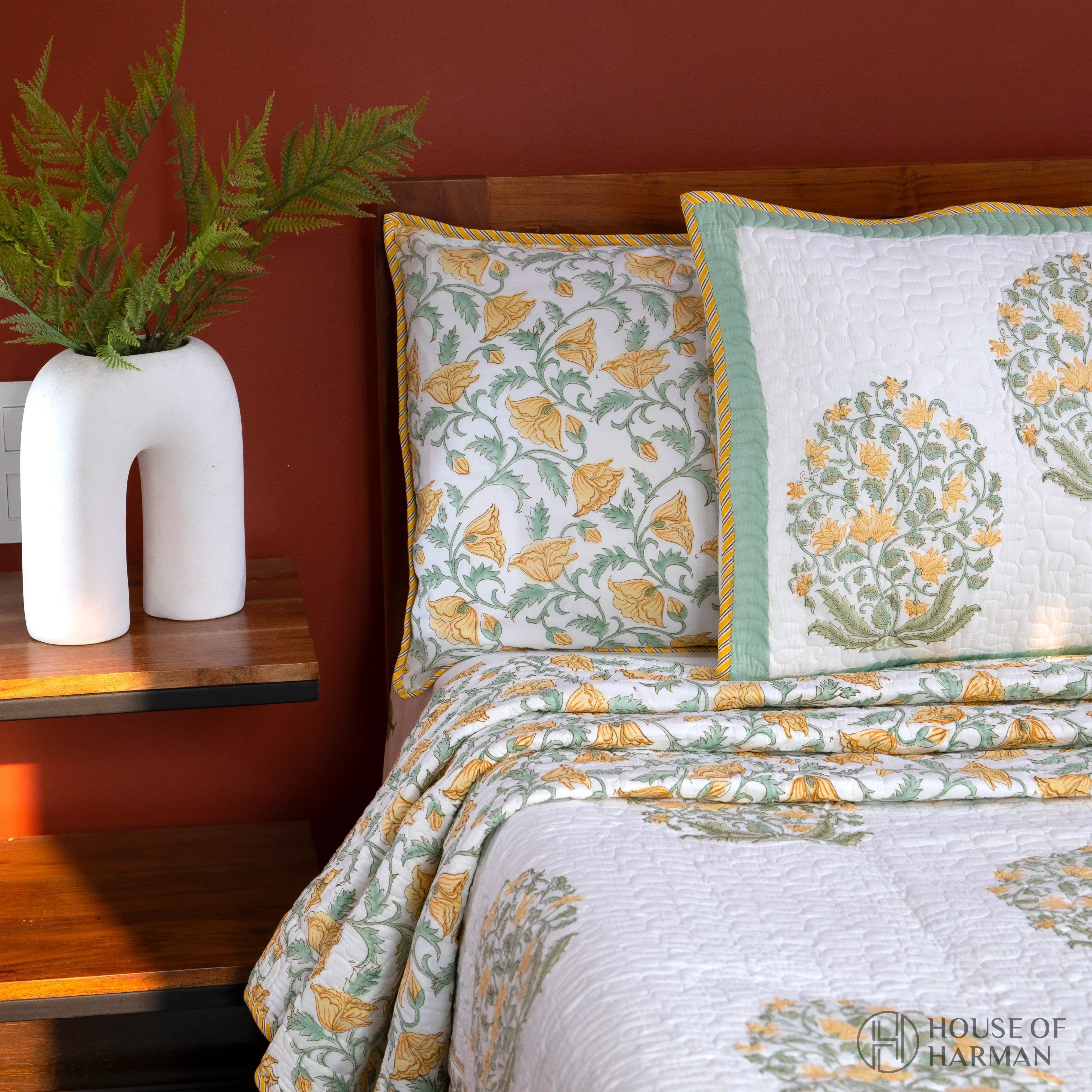 Regal Flora Blossom Bedcover - HOUSE OF HARMAN