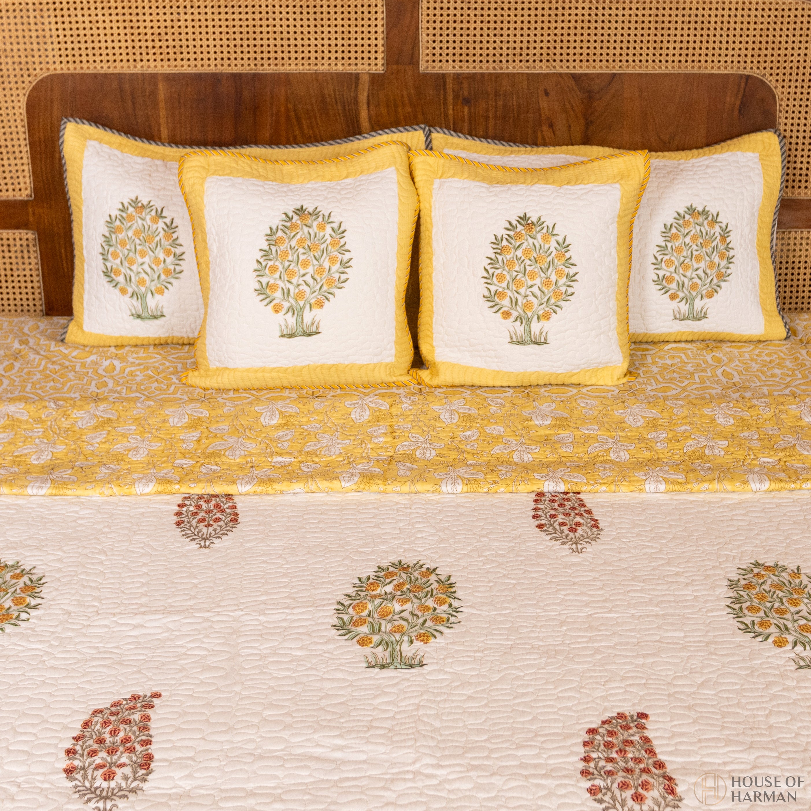 Spring Floral Canopy Bedcover